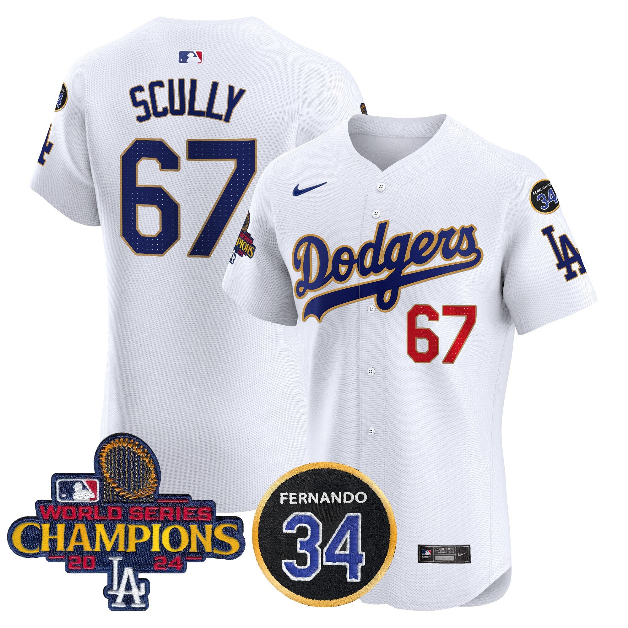 Men’s 2024 World Series Champions Gold Trim Vapor Premier Elite Jersey V2