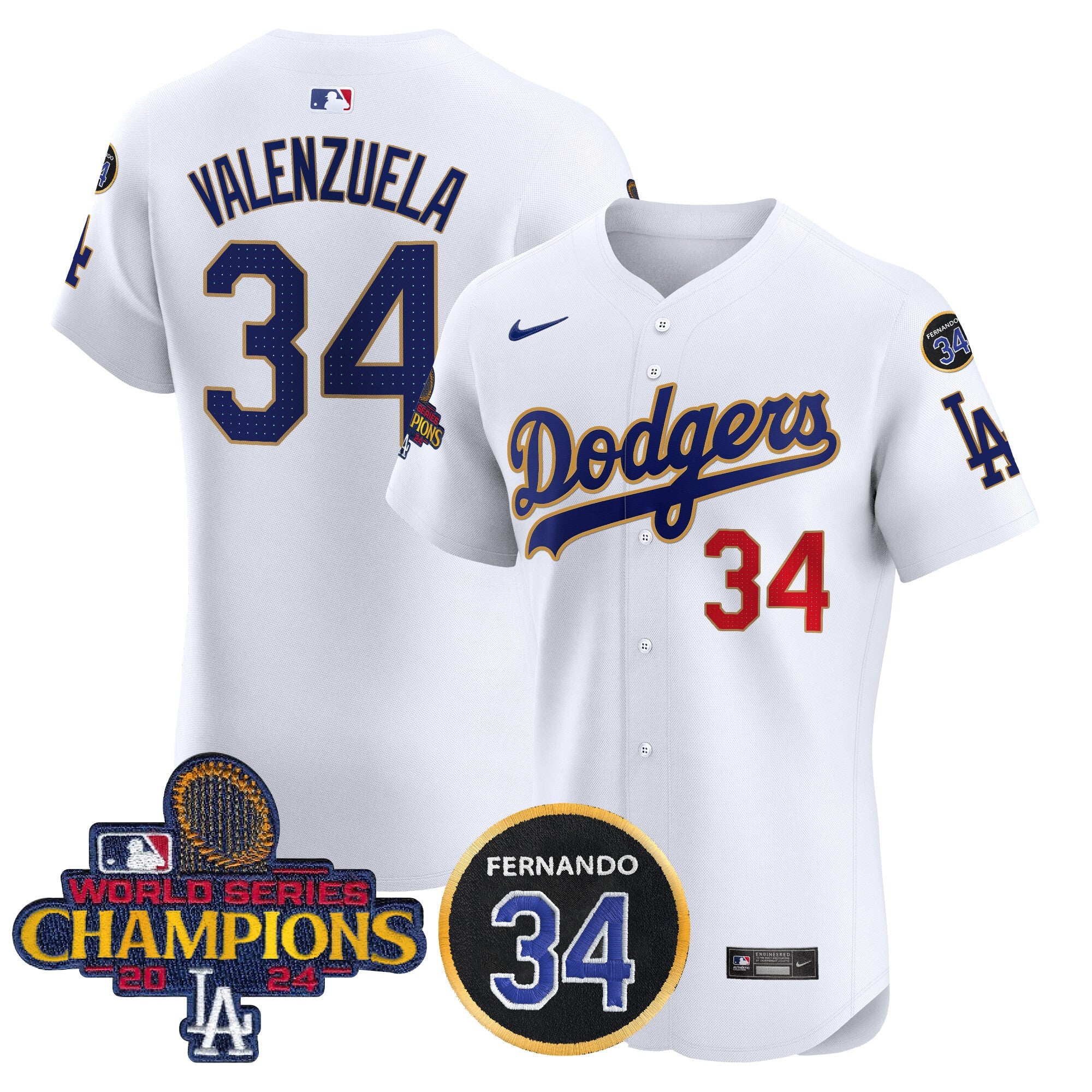 Men’s 2024 World Series Champions Gold Trim Vapor Premier Elite Jersey V2