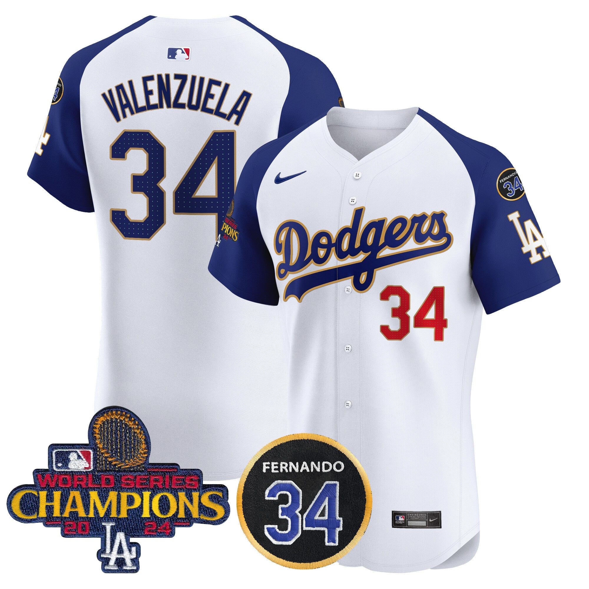 Men’s 2024 World Series Champions Gold Trim Vapor Premier Elite Jersey V2