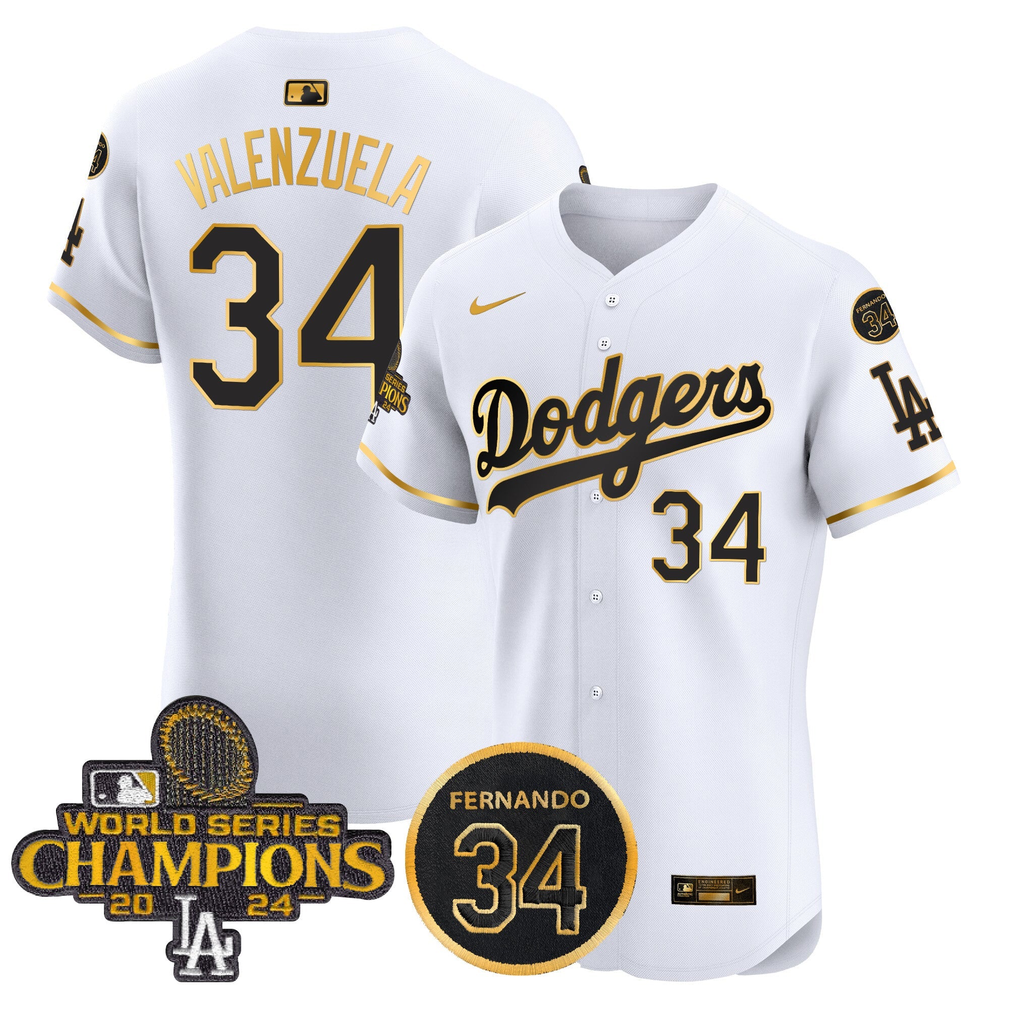 Men’s 2024 World Series Champions Gold Trim Vapor Premier Elite Jersey V2