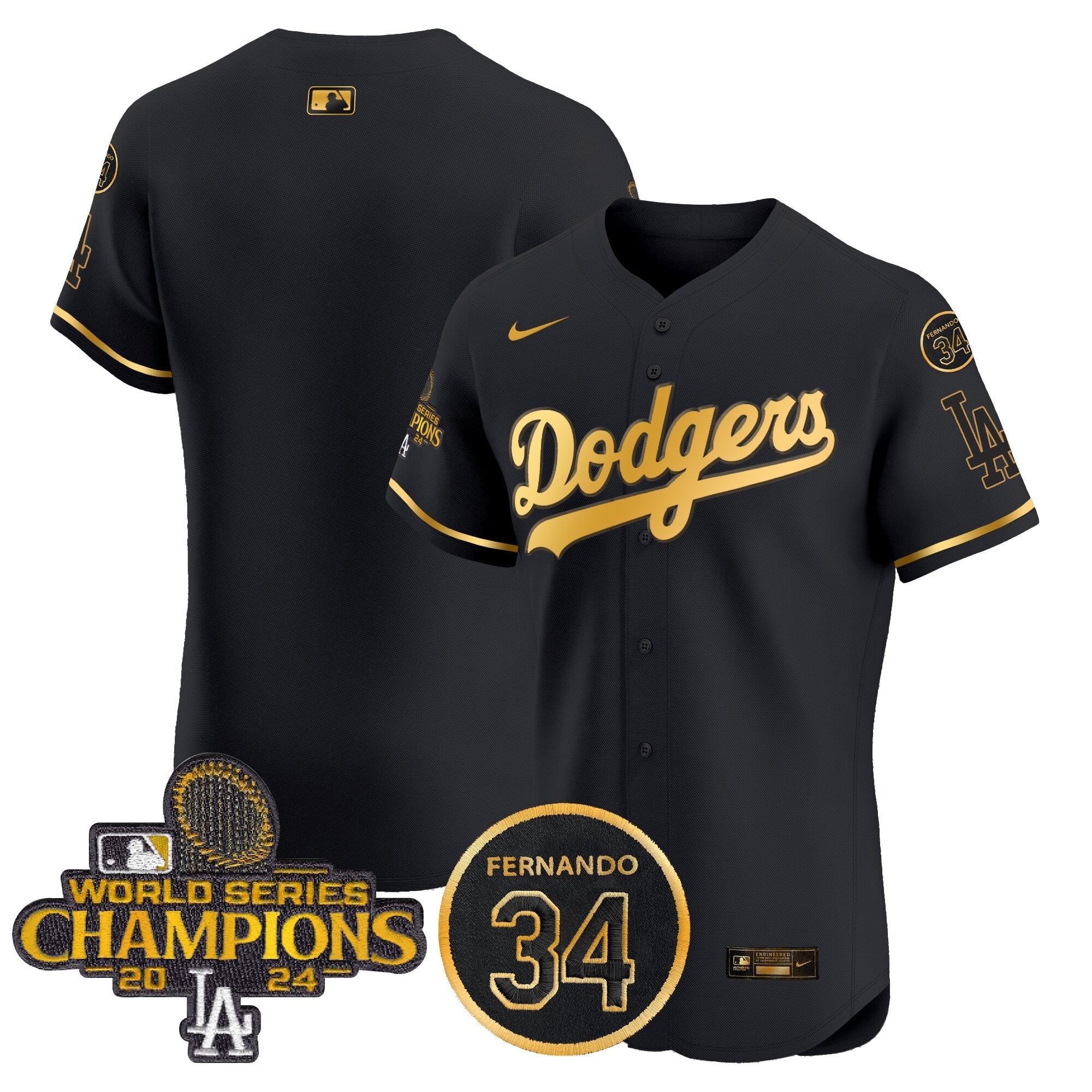 Men’s 2024 World Series Champions Patch Vapor Premier Elite Jersey V2