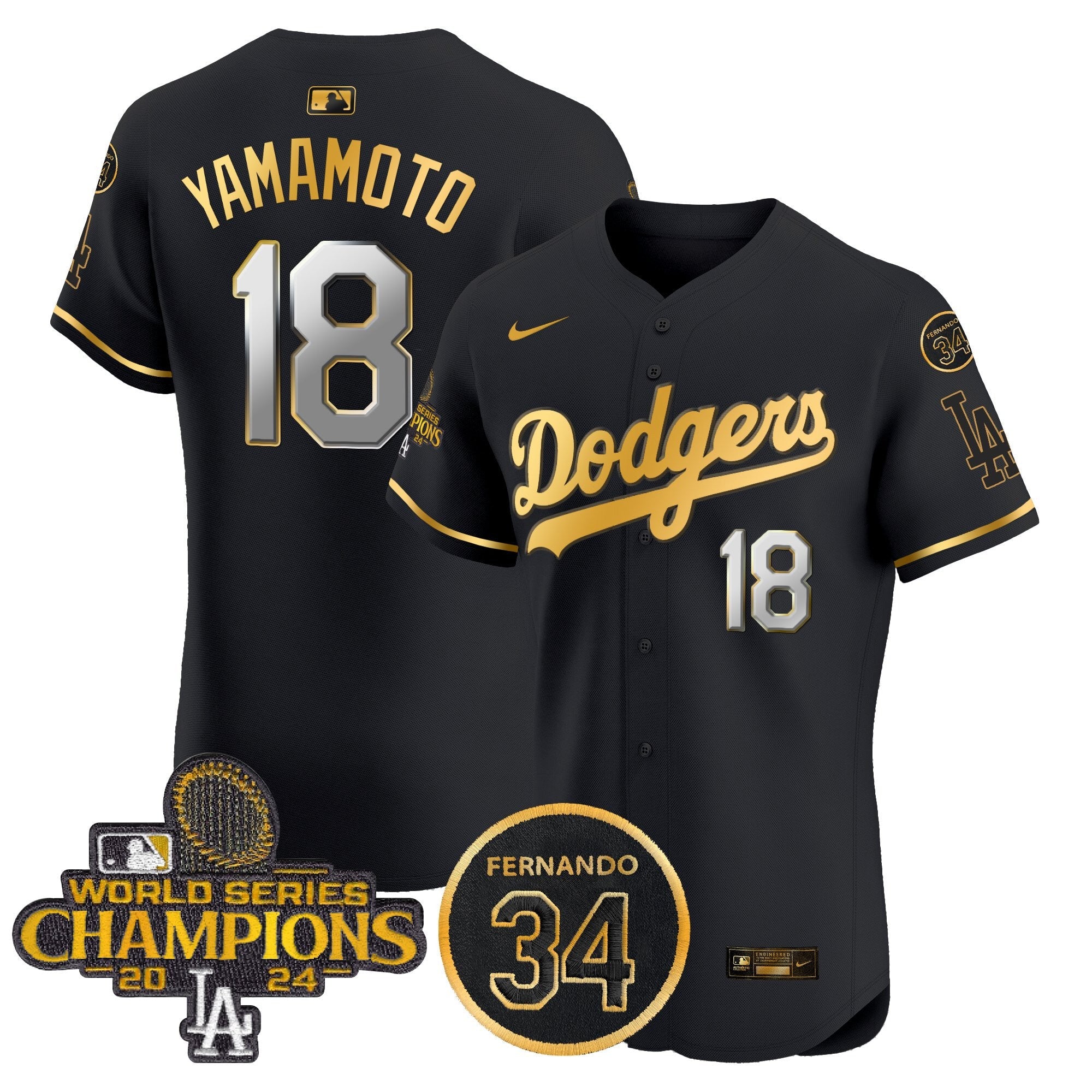 Men’s 2024 World Series Champions Patch Vapor Premier Elite Jersey V2