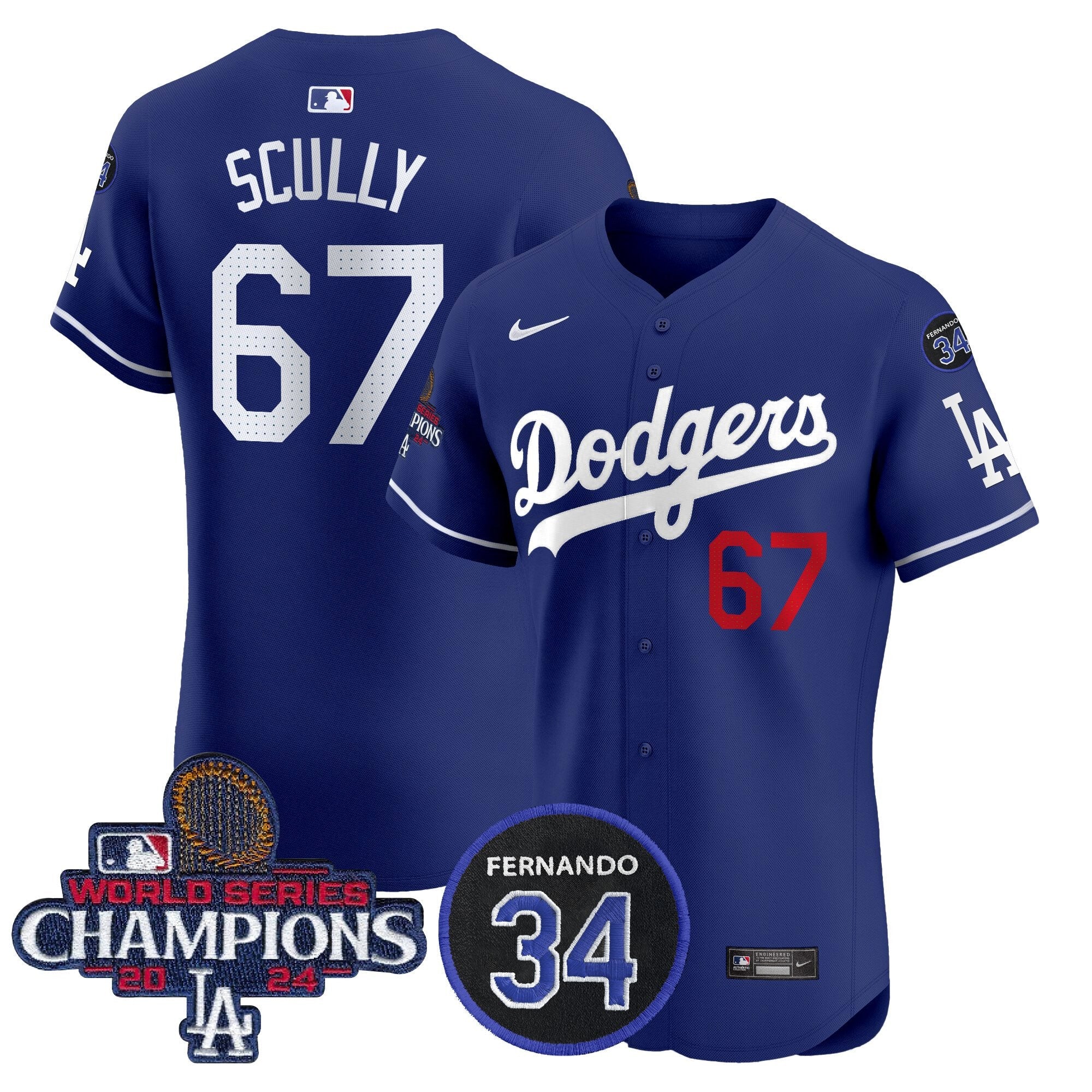 Men’s 2024 World Series Champions Patch Vapor Premier Elite Jersey V2