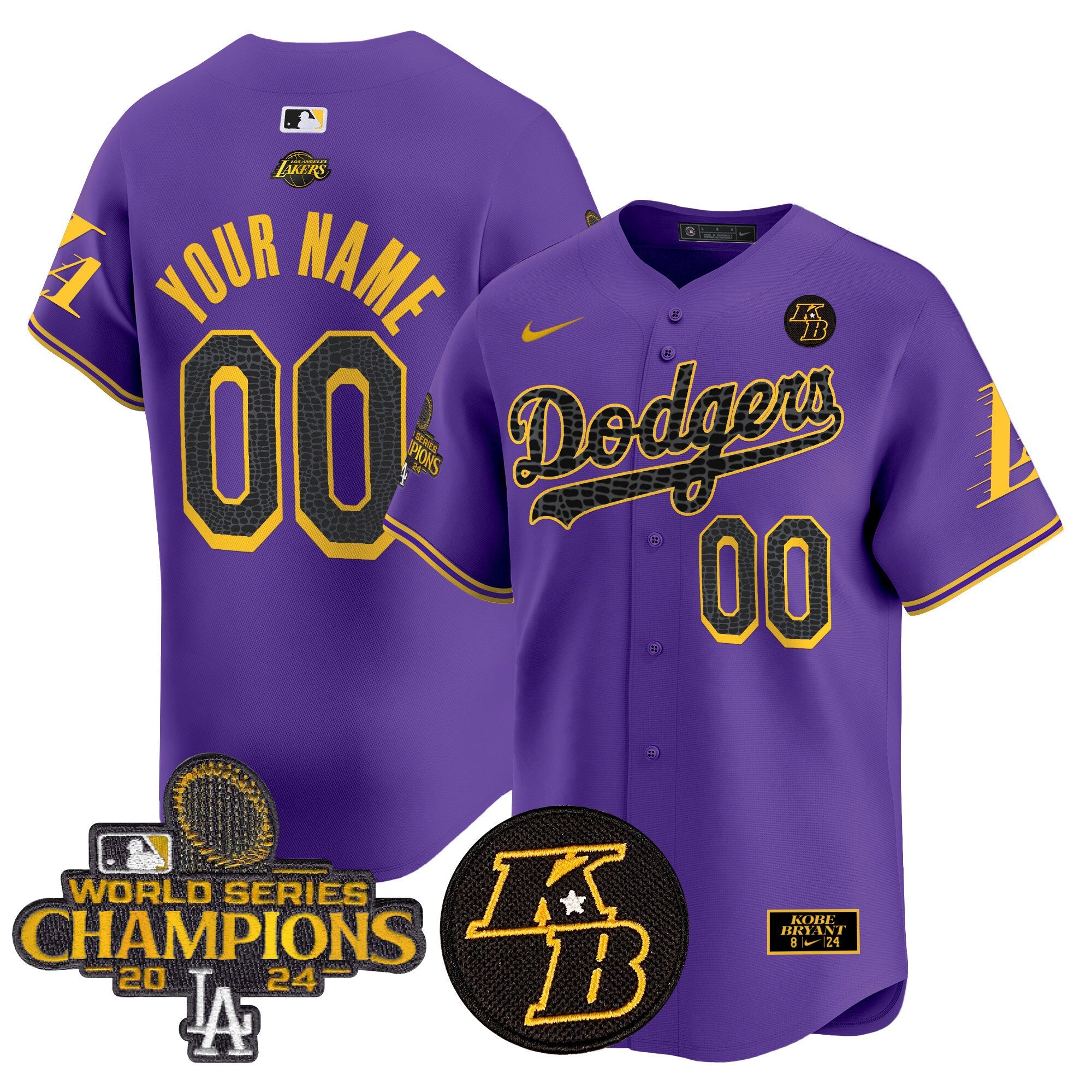 2024 World Series Champions Mamba Vapor Premier Limited Custom Jersey