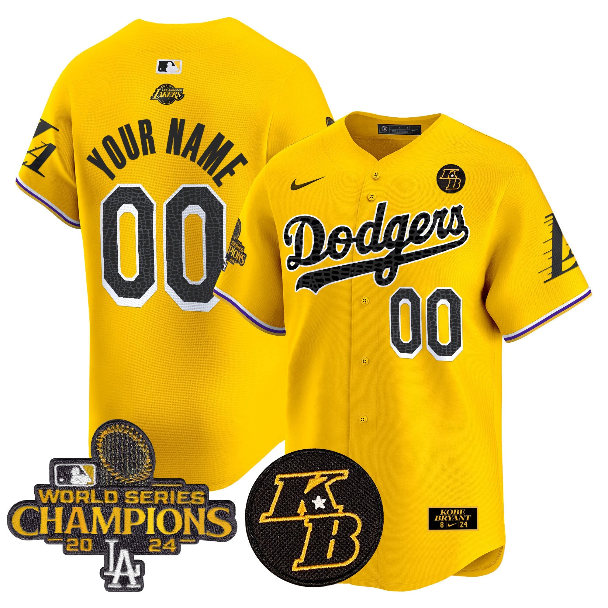 2024 World Series Champions Mamba Vapor Premier Limited Custom Jersey