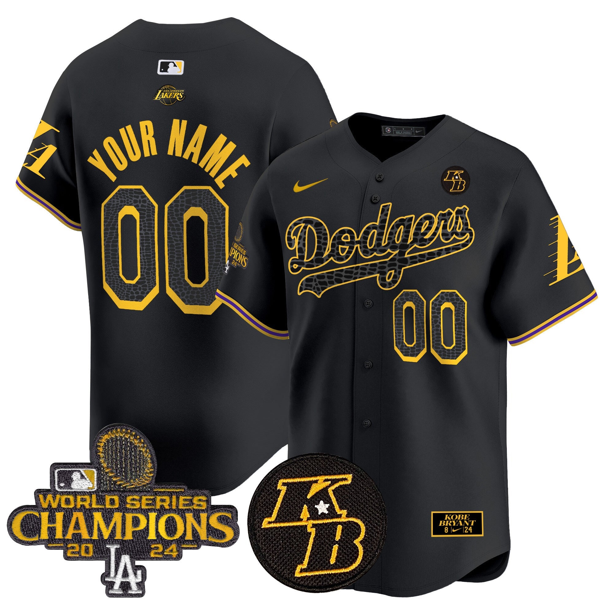 2024 World Series Champions Mamba Vapor Premier Limited Custom Jersey