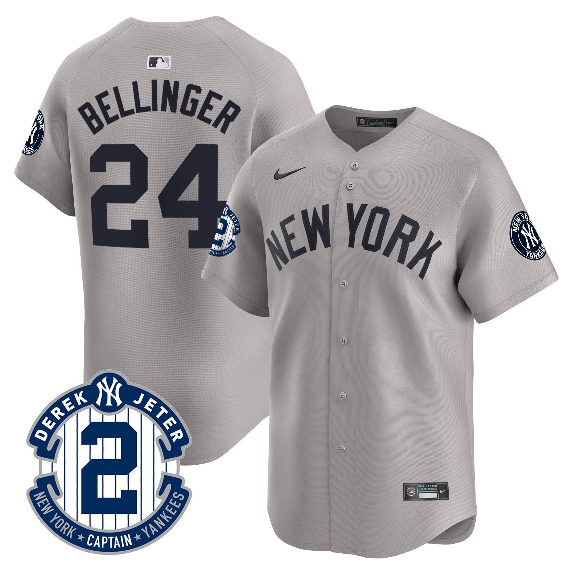 Men’s Derek Jeter Patch Vapor Premier Limited Jersey