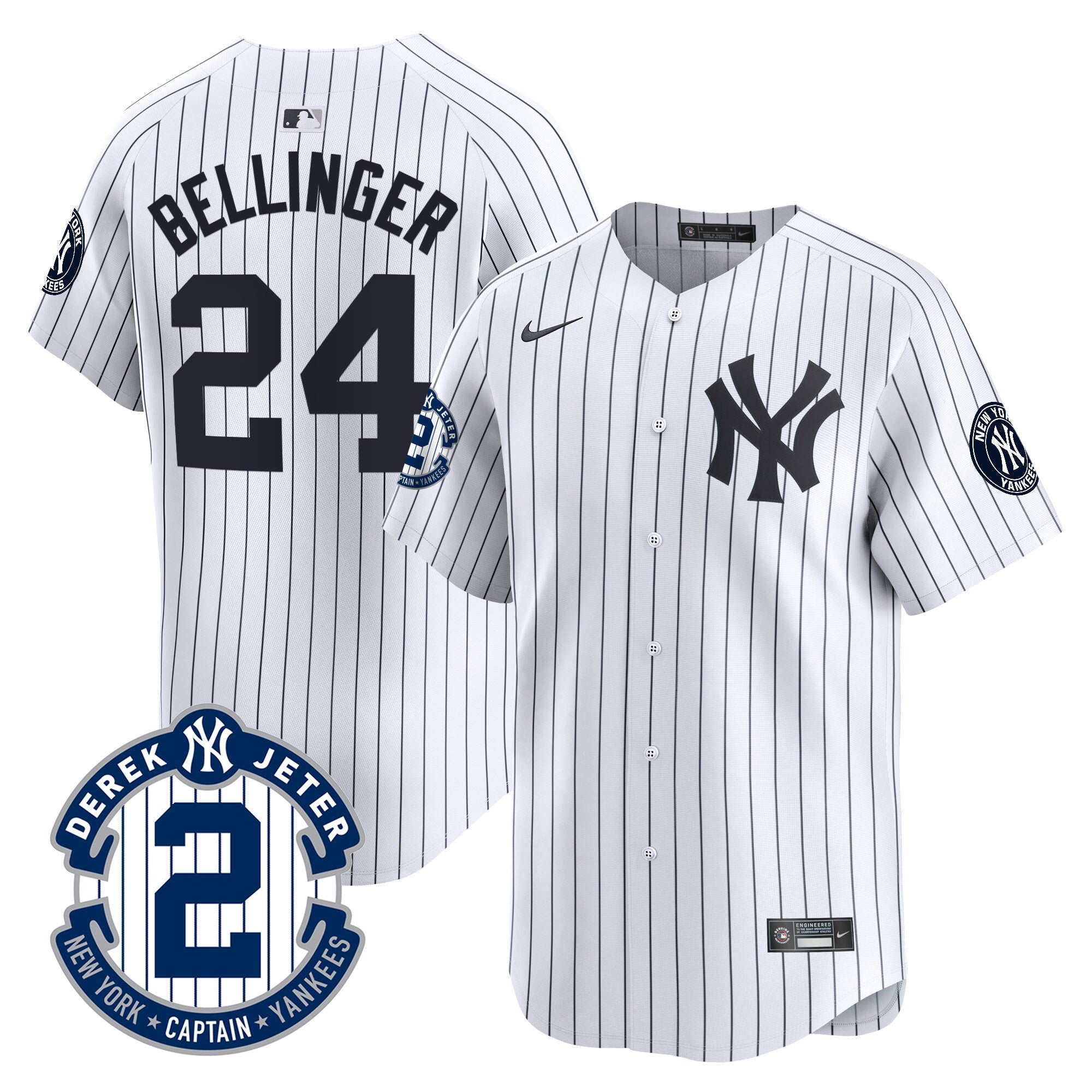 Men’s Derek Jeter Patch Vapor Premier Limited Jersey