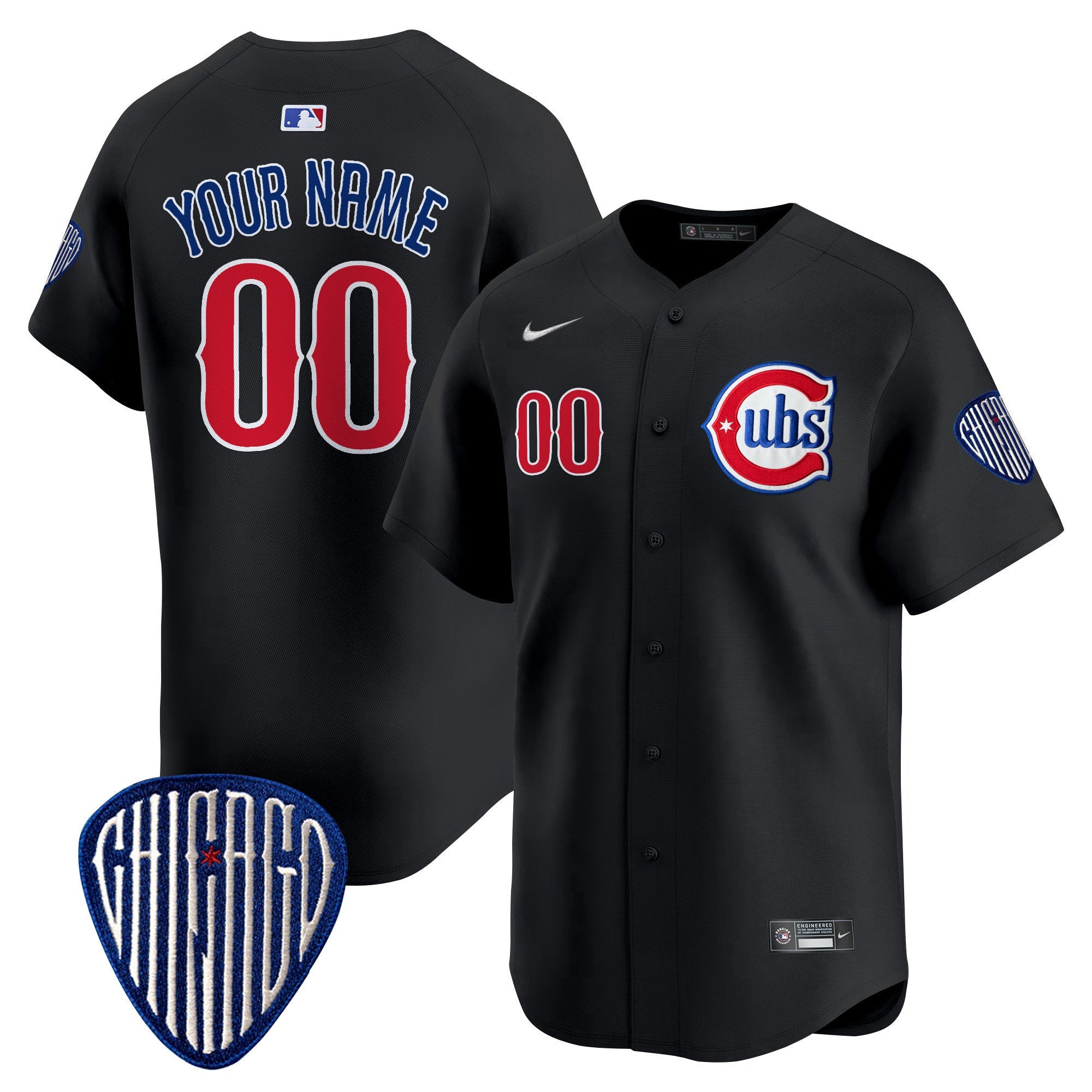 Chicago Blue Alternate Vapor Premier Limited Custom Jersey