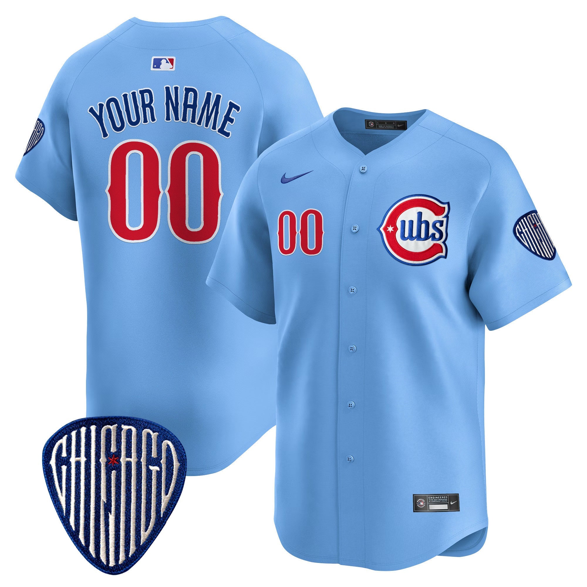 Chicago Blue Alternate Vapor Premier Limited Custom Jersey