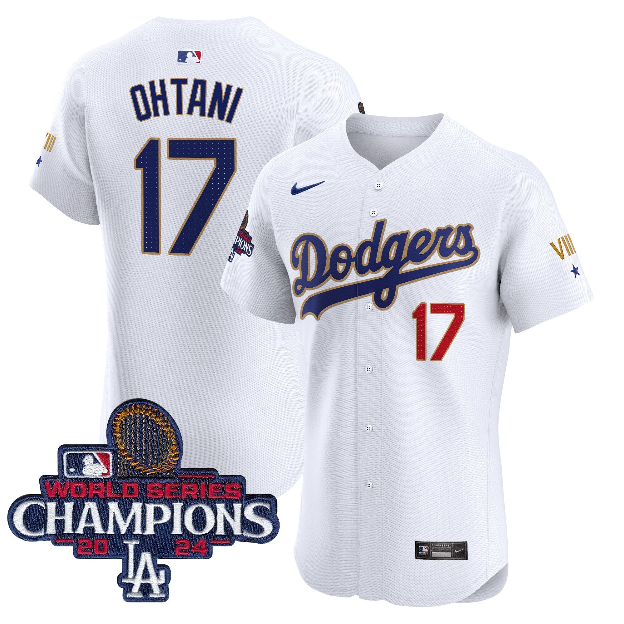 Men’s 2024 World Series Champions Gold Trim Vapor Premier Elite Jersey V3
