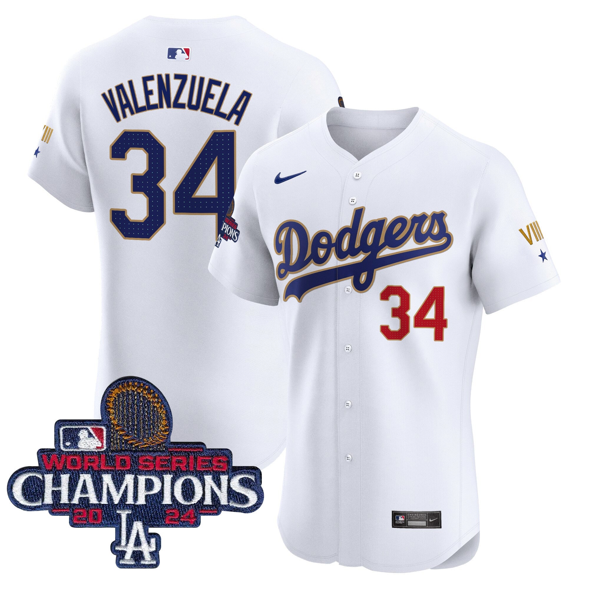 Men’s 2024 World Series Champions Gold Trim Vapor Premier Elite Jersey V3