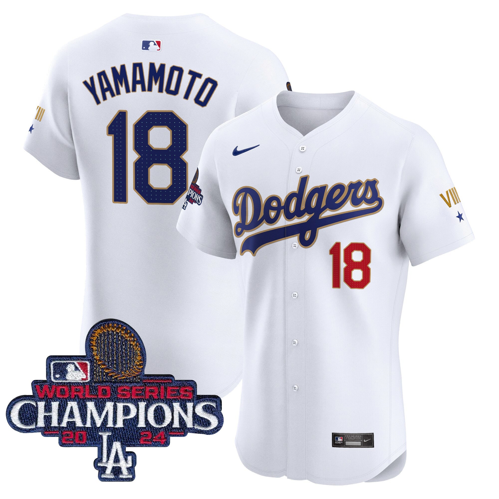 Men’s 2024 World Series Champions Gold Trim Vapor Premier Elite Jersey V3