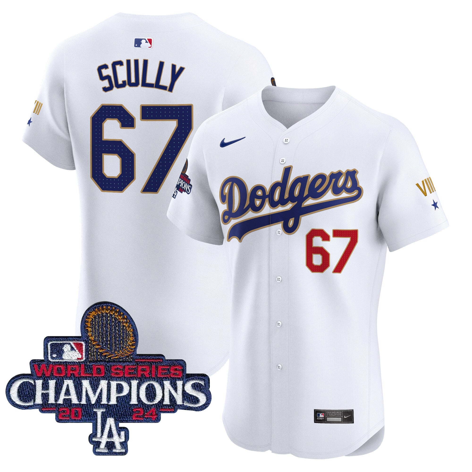 Men’s 2024 World Series Champions Gold Trim Vapor Premier Elite Jersey V3
