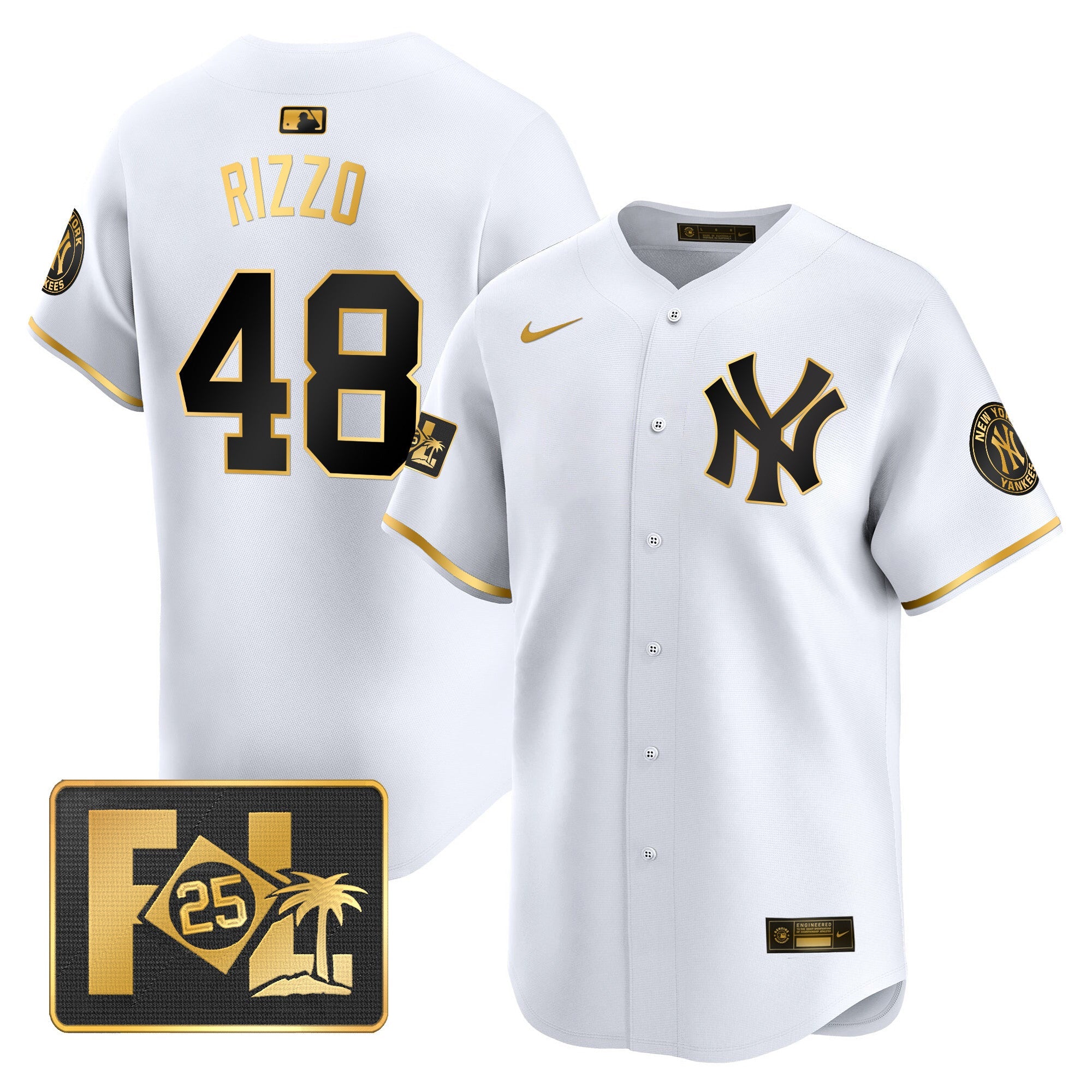 Men’s New York 2025 Spring Training Patch Vapor Premier Limited Jersey