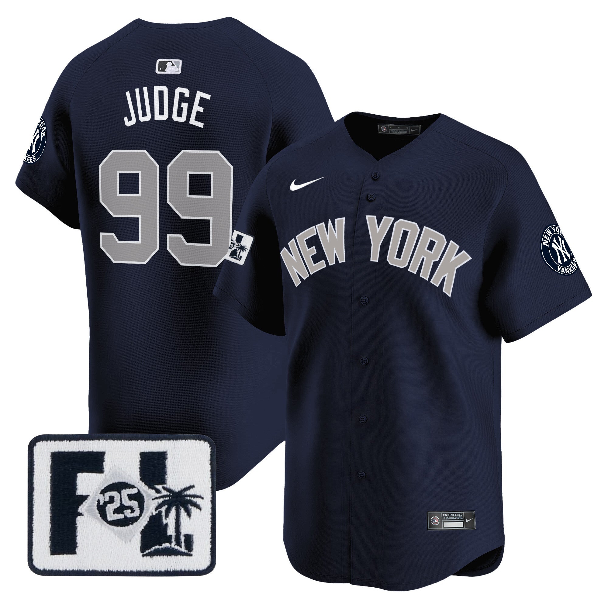 Men’s New York 2025 Spring Training Patch Vapor Premier Limited Jersey