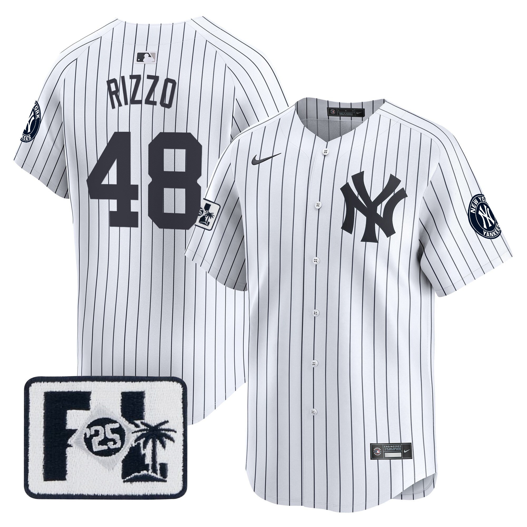 Men’s New York 2025 Spring Training Patch Vapor Premier Limited Jersey
