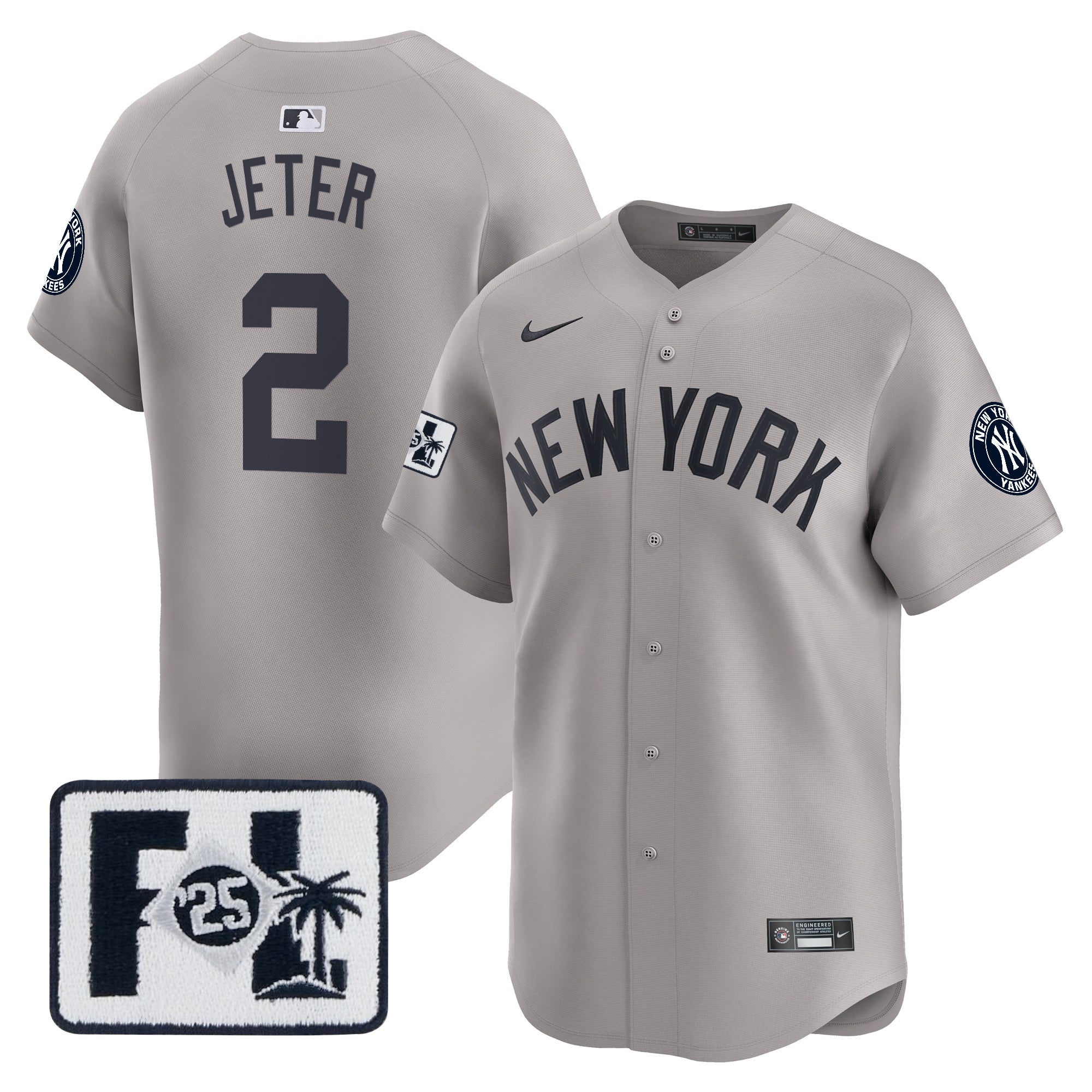 Men’s New York 2025 Spring Training Patch Vapor Premier Limited Jersey