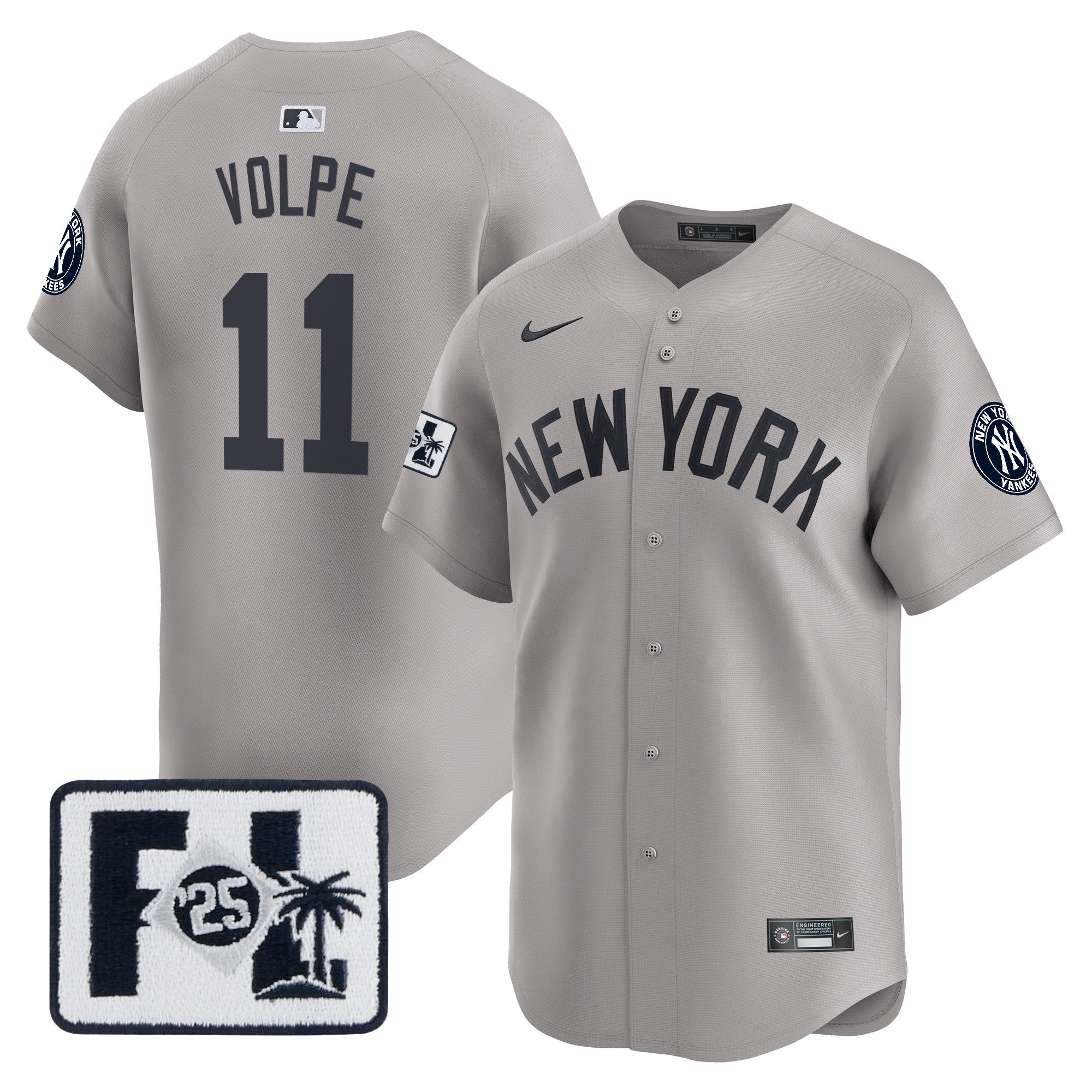 Men’s New York 2025 Spring Training Patch Vapor Premier Limited Jersey