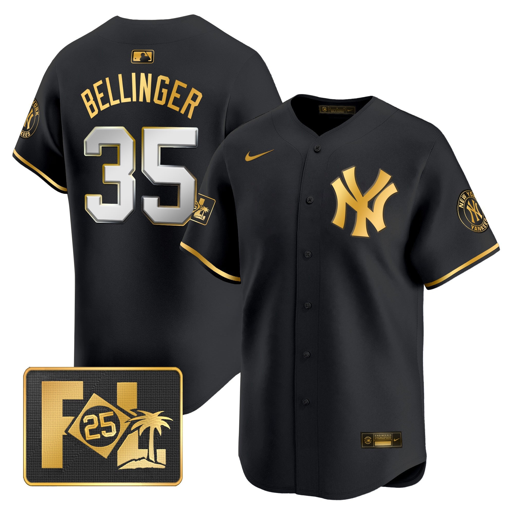 Men’s New York 2025 Spring Training Patch Vapor Premier Limited Jersey