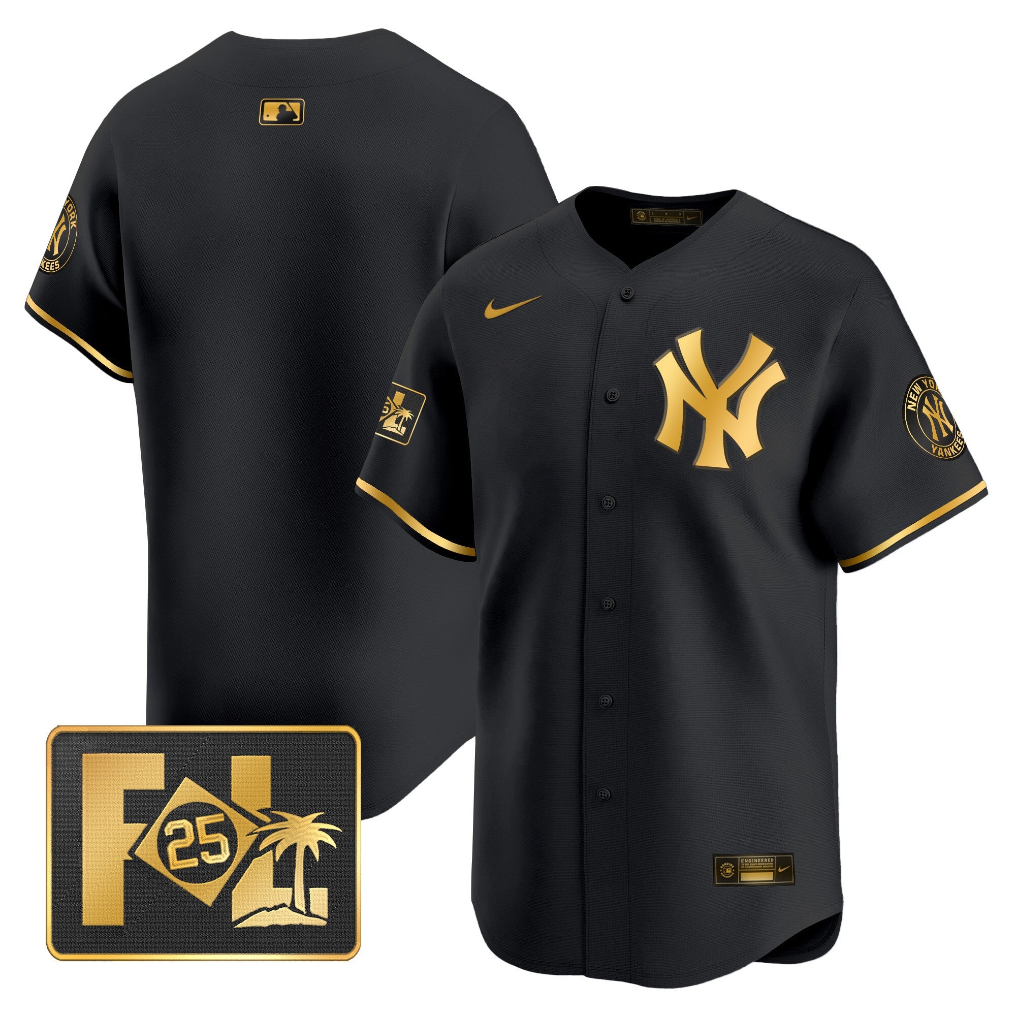 Men’s New York 2025 Spring Training Patch Vapor Premier Limited Jersey