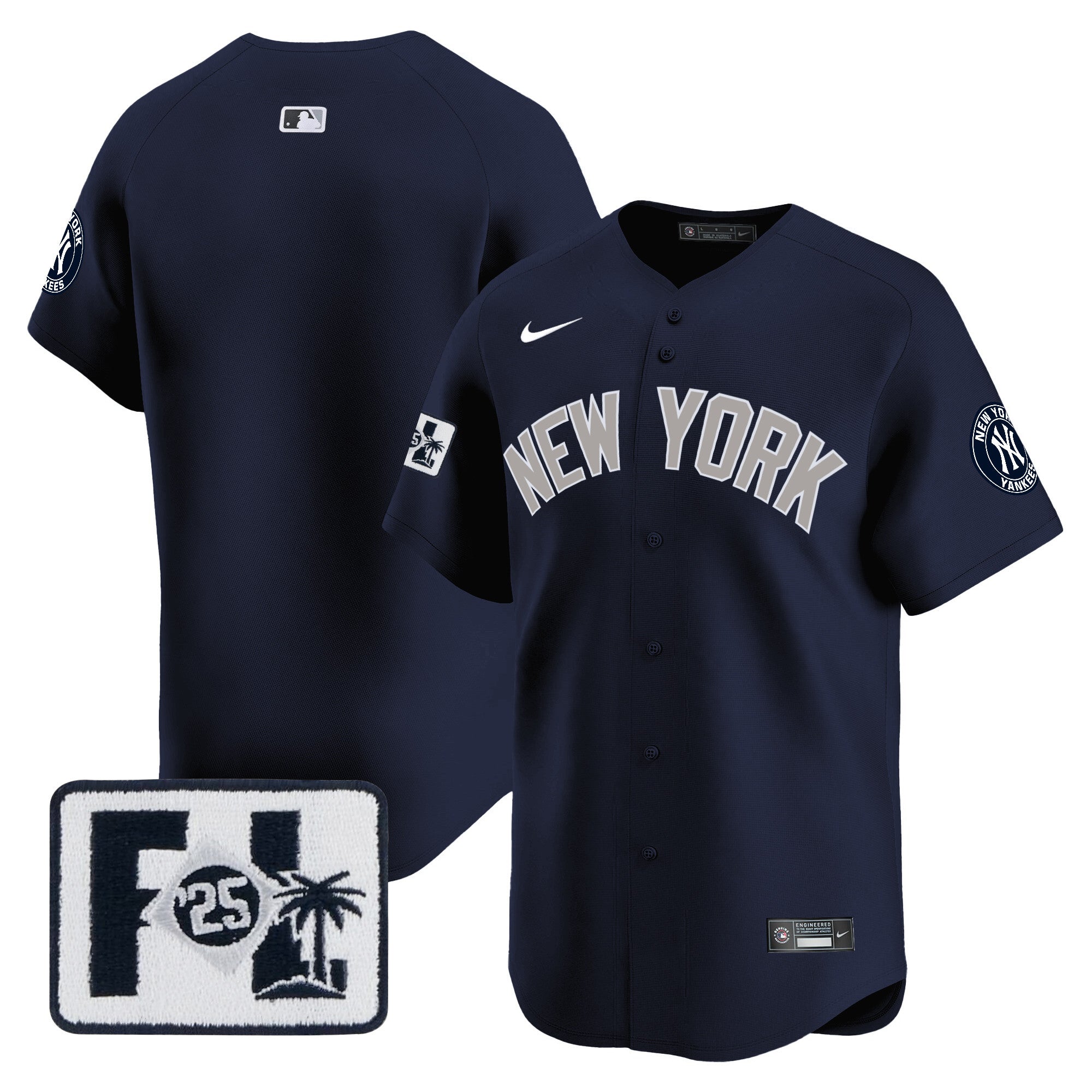 Men’s New York 2025 Spring Training Patch Vapor Premier Limited Jersey