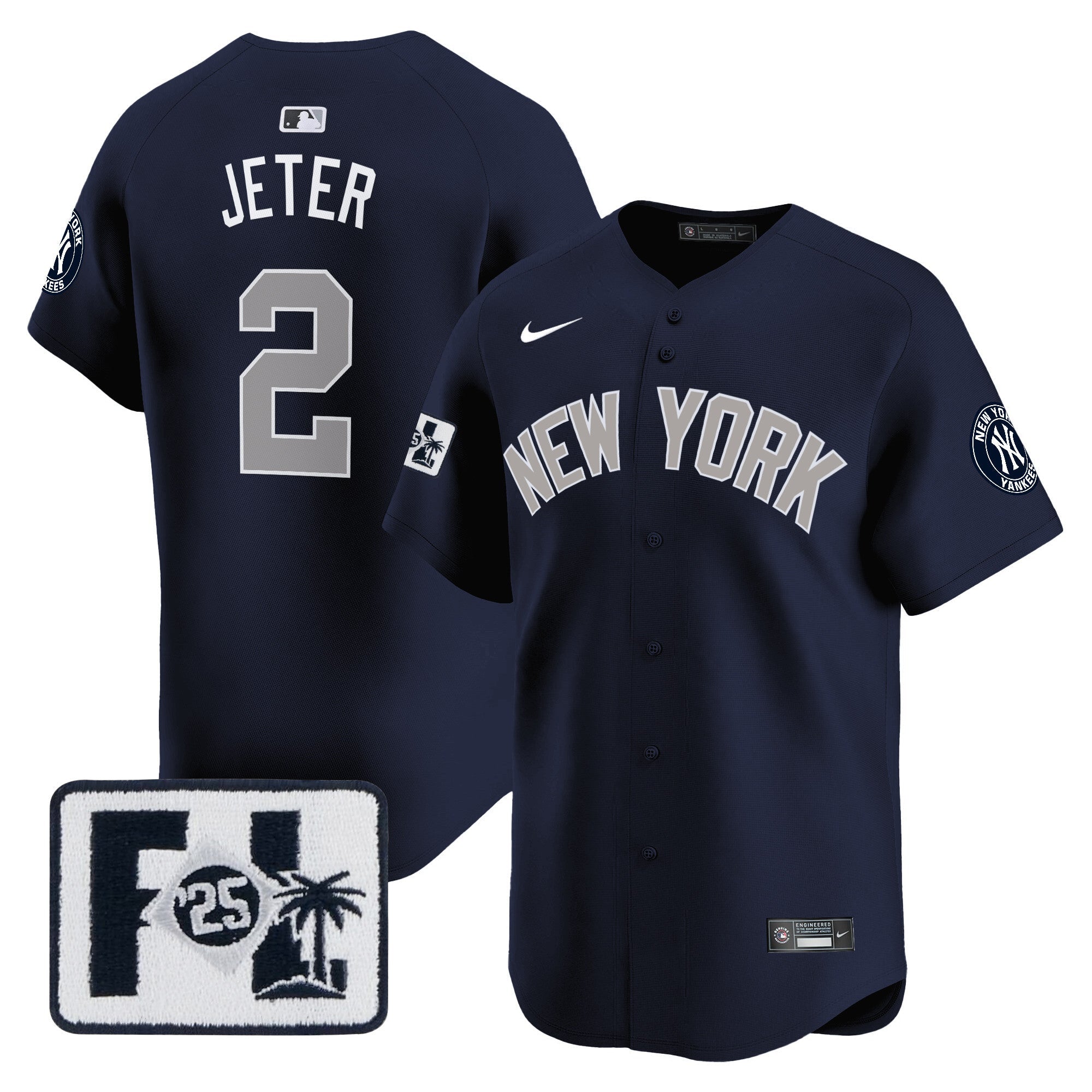 Men’s New York 2025 Spring Training Patch Vapor Premier Limited Jersey