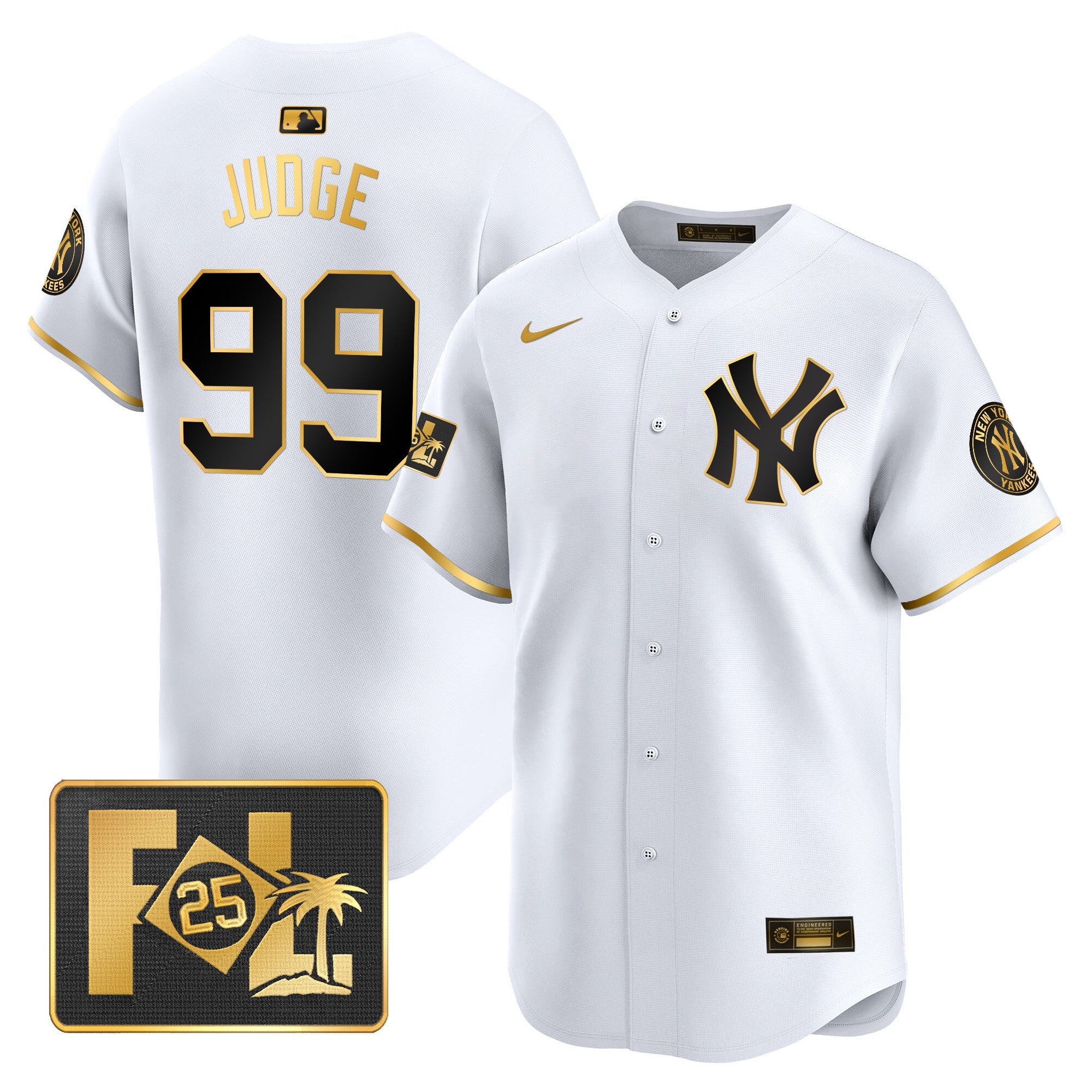 Men’s New York 2025 Spring Training Patch Vapor Premier Limited Jersey