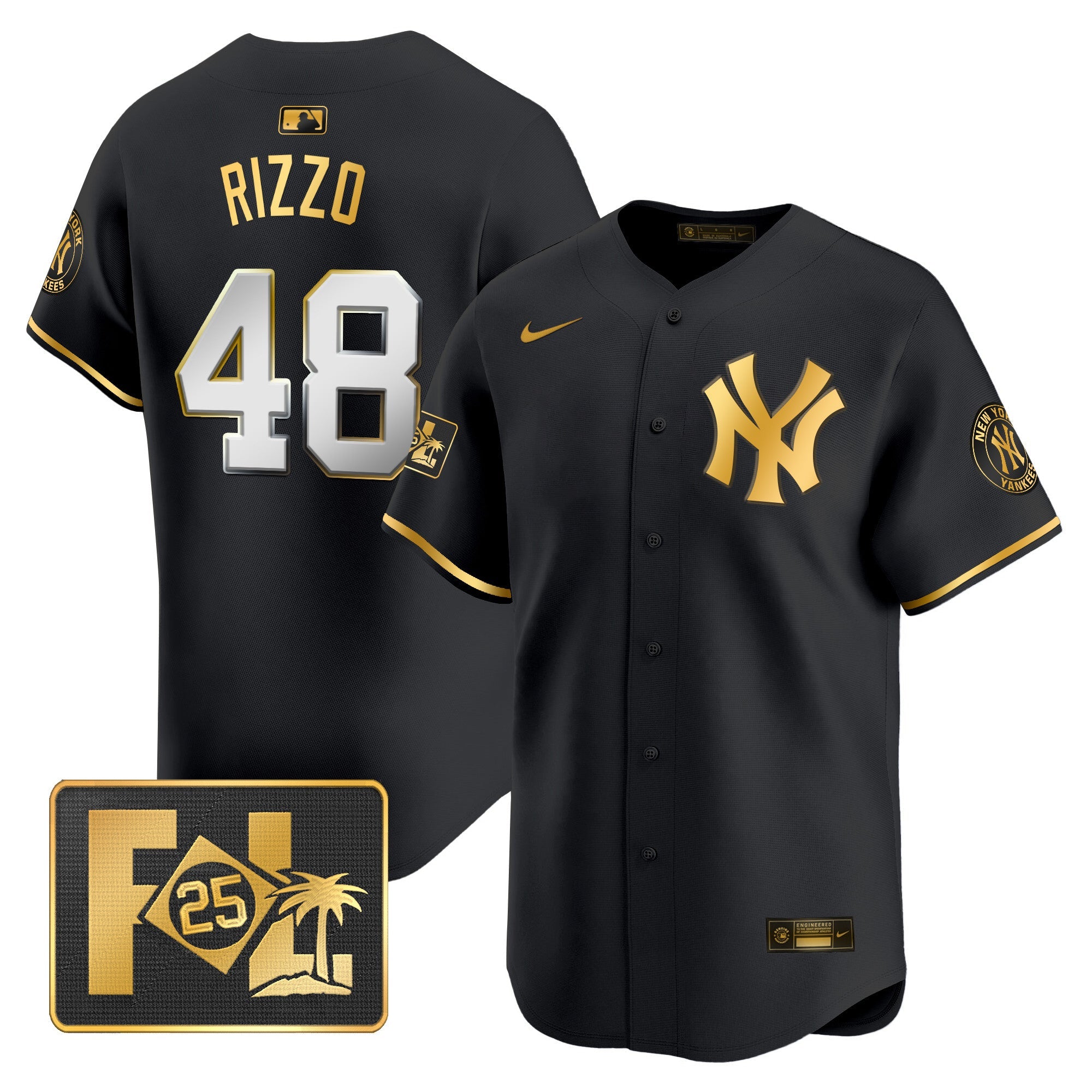 Men’s New York 2025 Spring Training Patch Vapor Premier Limited Jersey