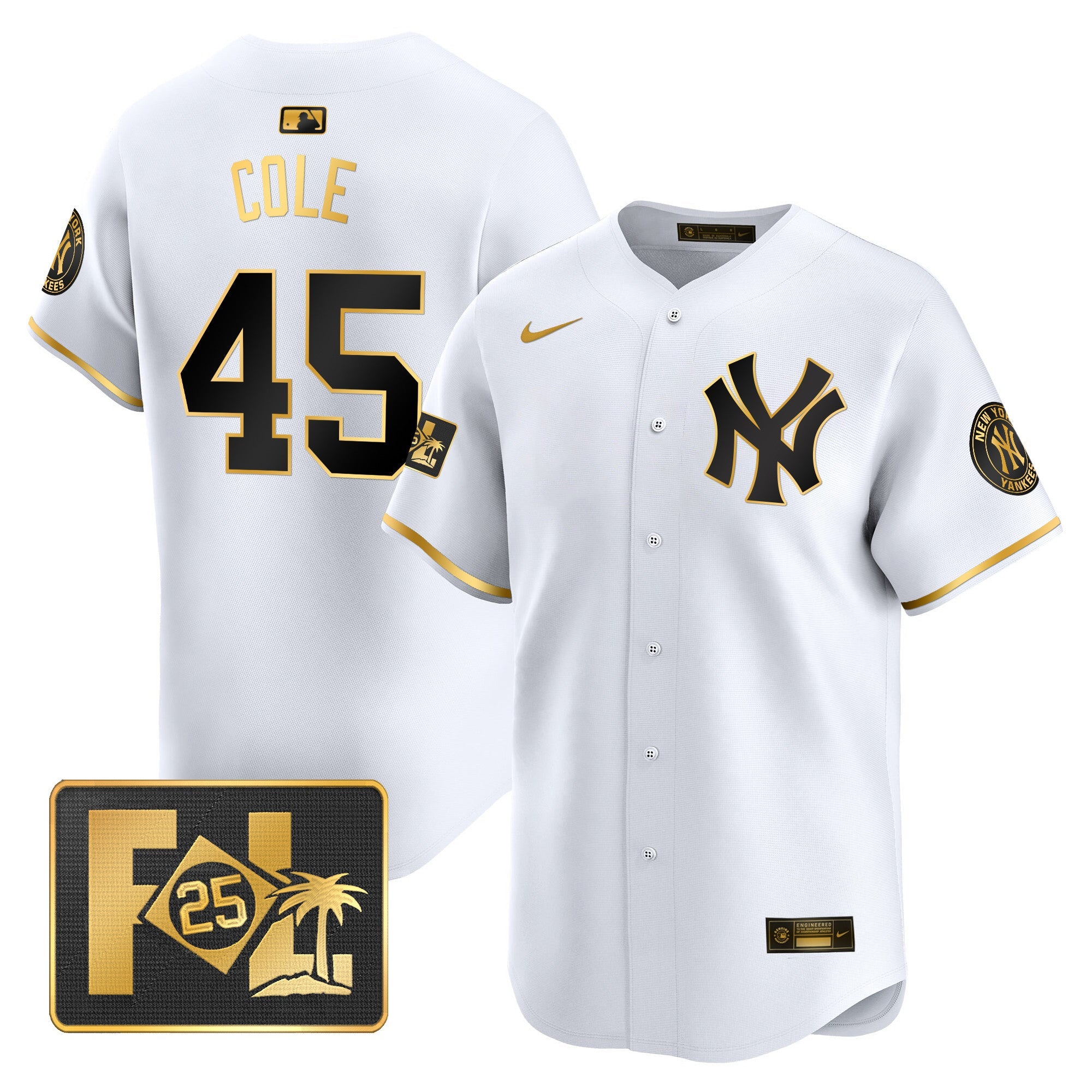 Men’s New York 2025 Spring Training Patch Vapor Premier Limited Jersey
