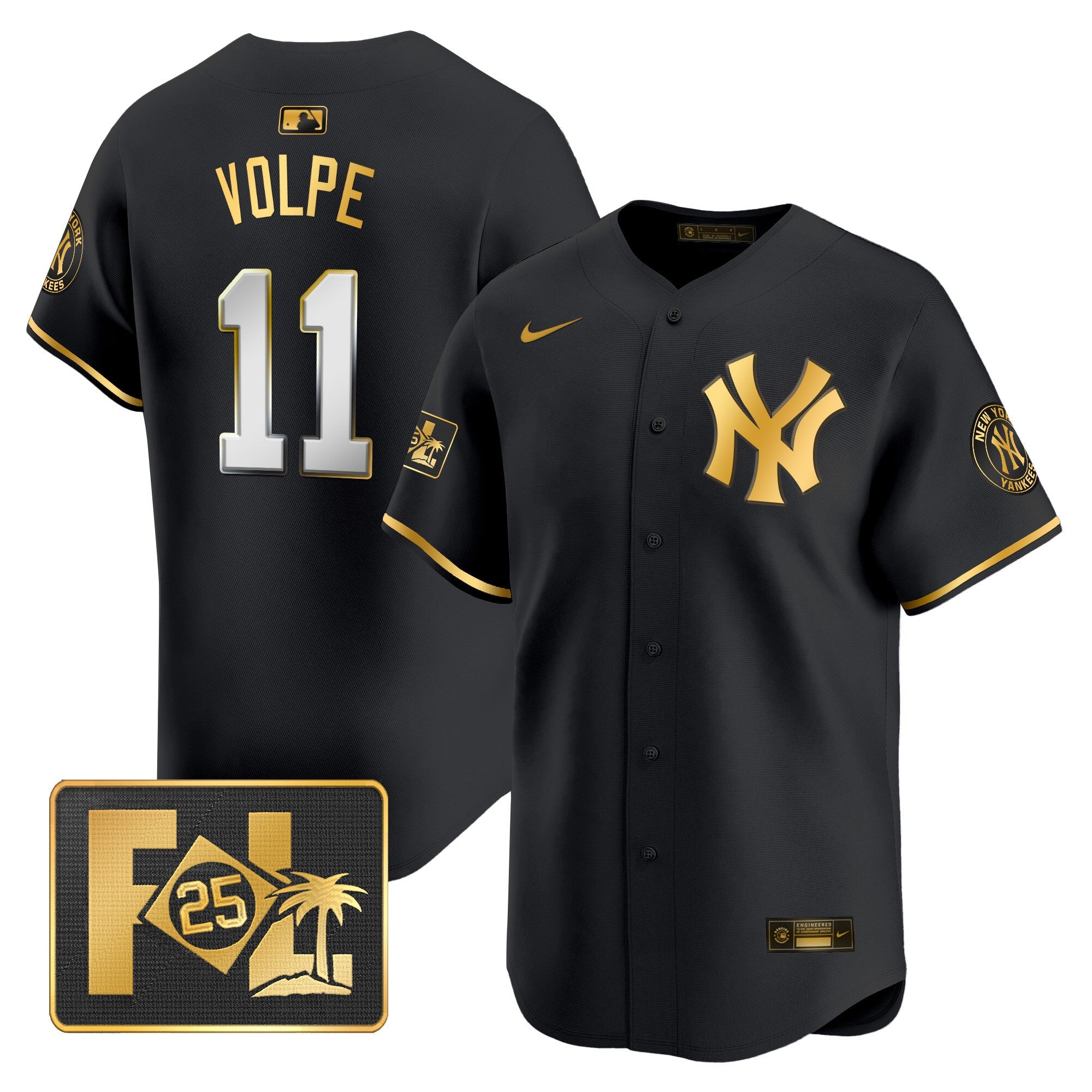 Men’s New York 2025 Spring Training Patch Vapor Premier Limited Jersey