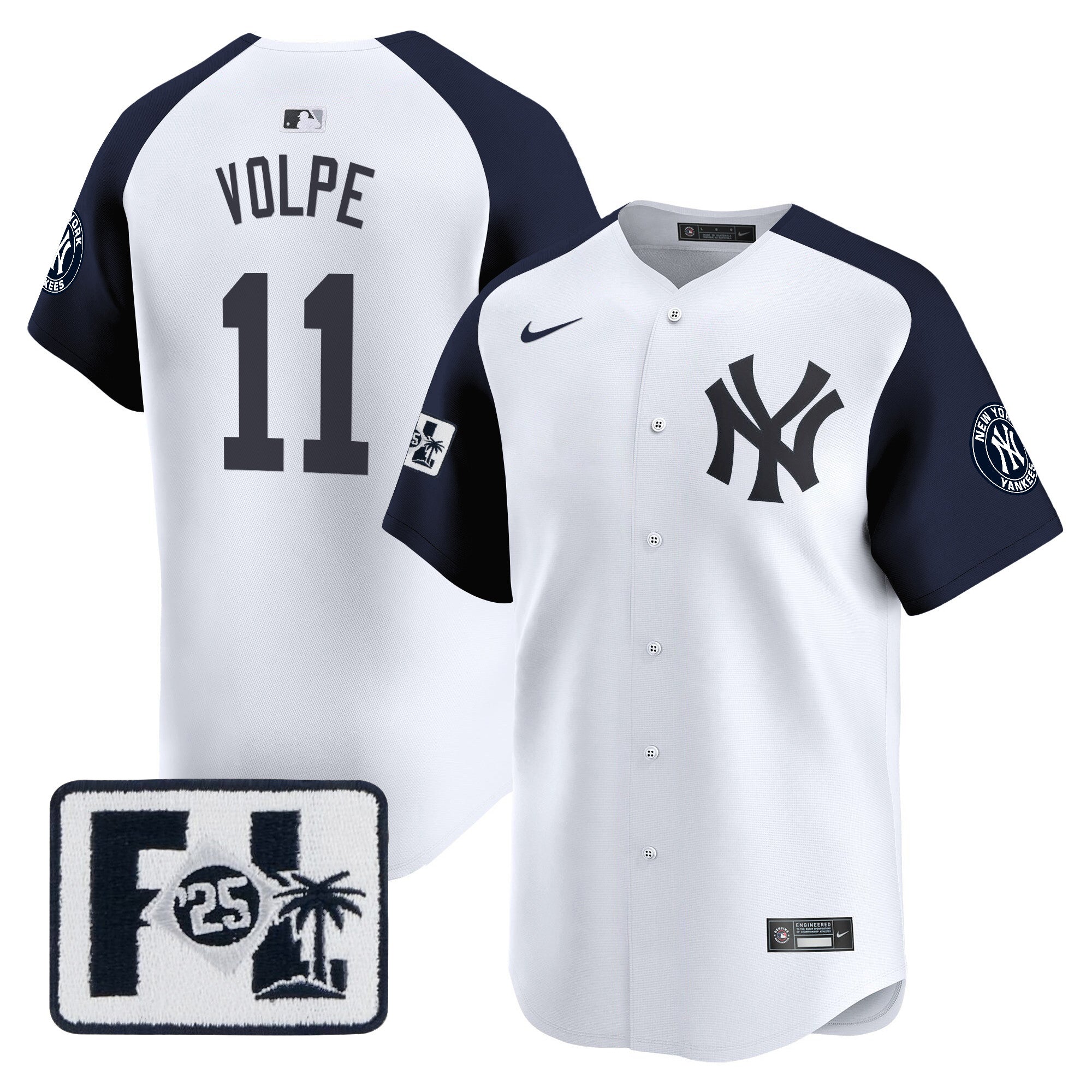 Men’s New York 2025 Spring Training Patch Vapor Premier Limited Jersey