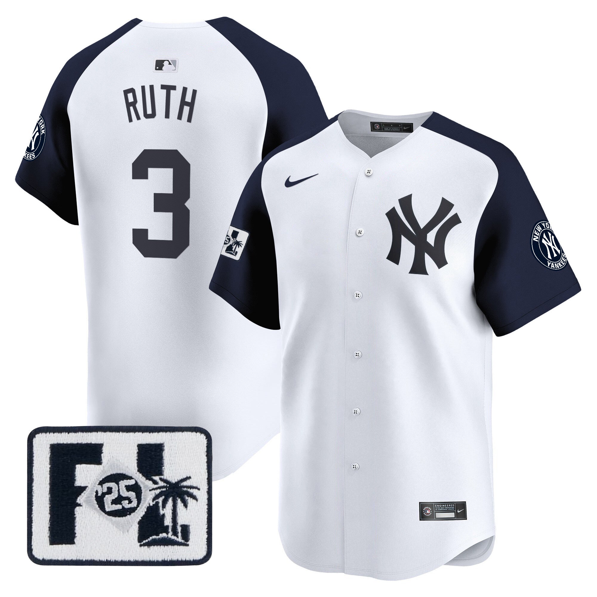 Men’s New York 2025 Spring Training Patch Vapor Premier Limited Jersey
