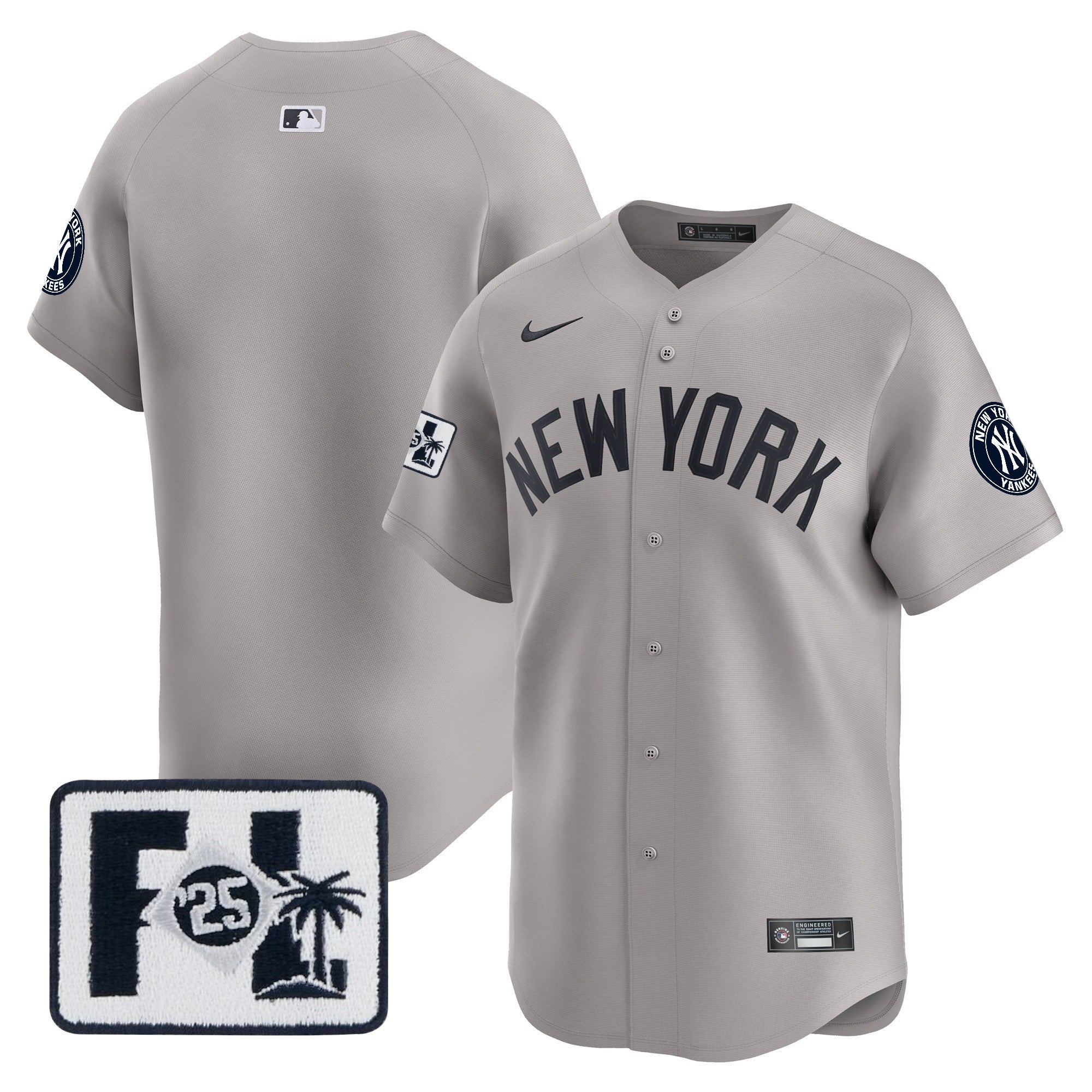 Men’s New York 2025 Spring Training Patch Vapor Premier Limited Jersey
