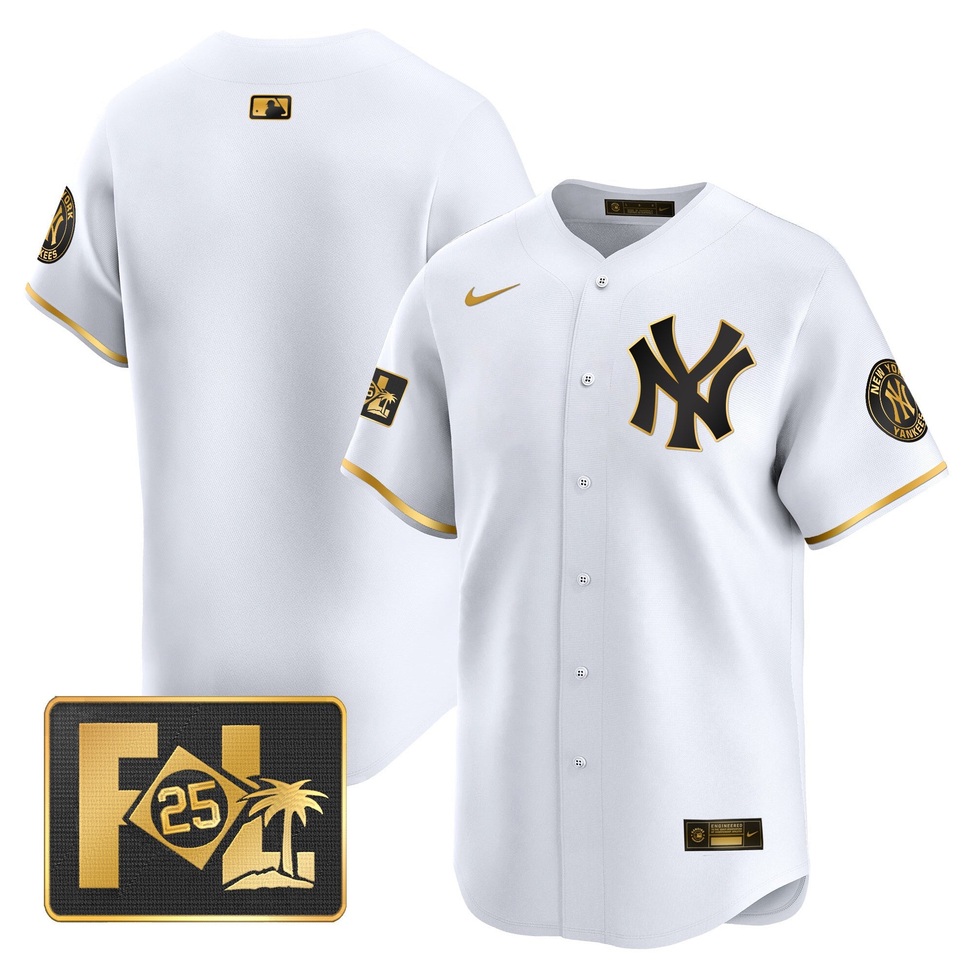 Men’s New York 2025 Spring Training Patch Vapor Premier Limited Jersey