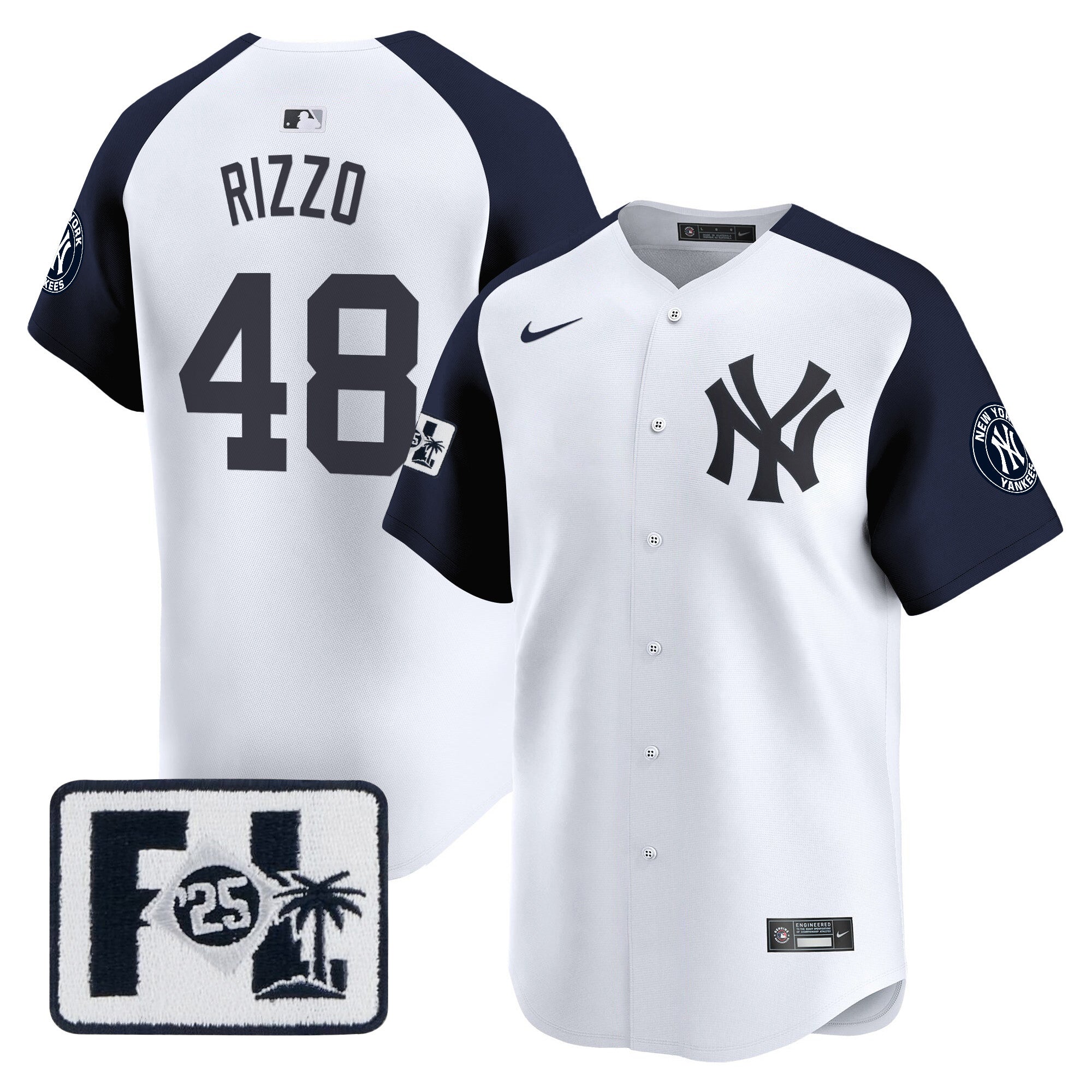 Men’s New York 2025 Spring Training Patch Vapor Premier Limited Jersey