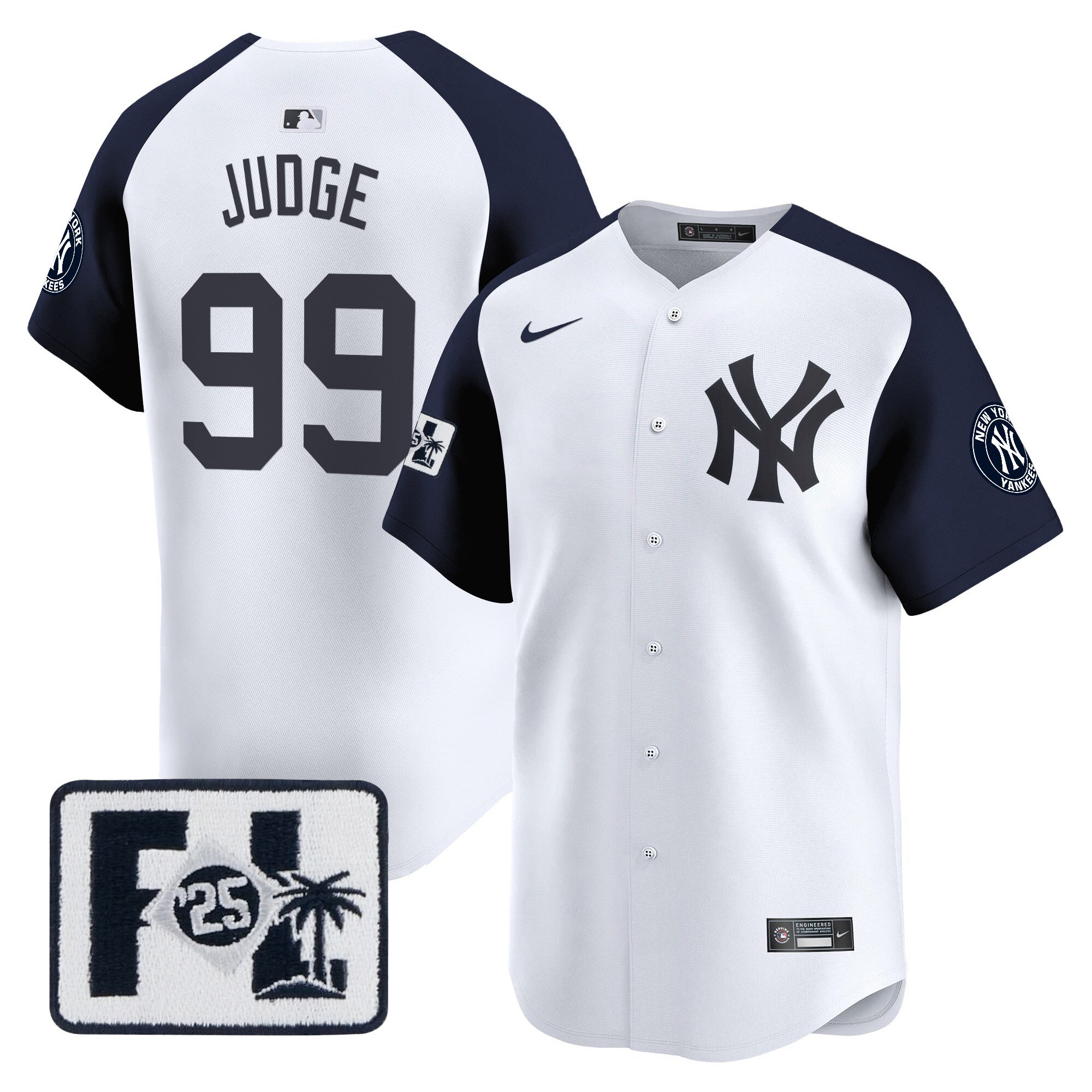 Men’s New York 2025 Spring Training Patch Vapor Premier Limited Jersey