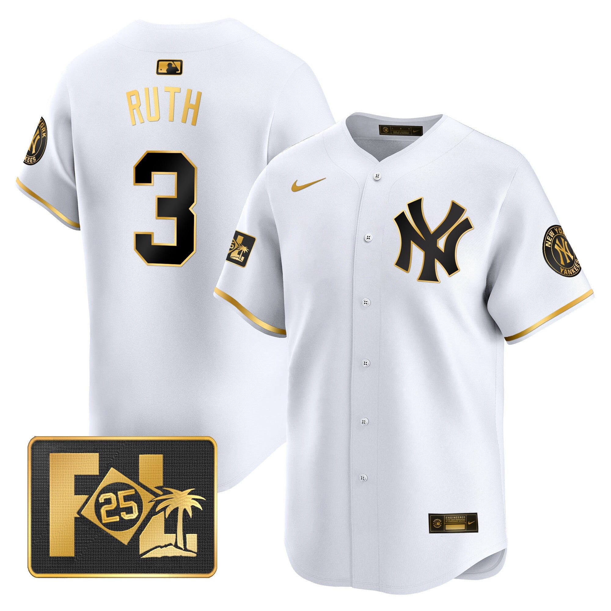 Men’s New York 2025 Spring Training Patch Vapor Premier Limited Jersey