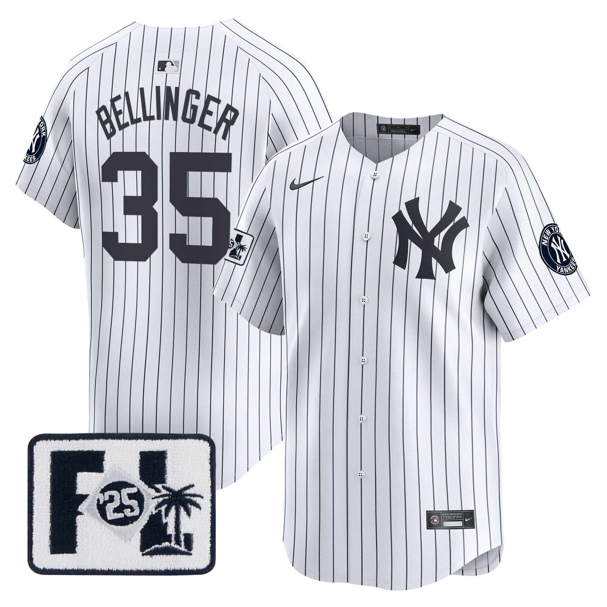 Men’s New York 2025 Spring Training Patch Vapor Premier Limited Jersey