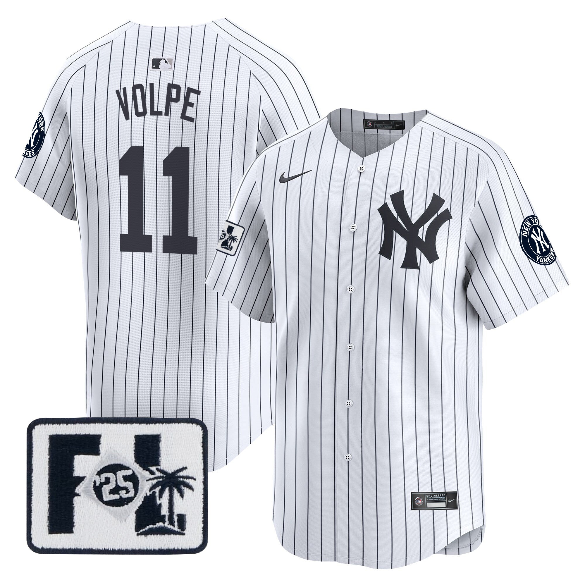 Men’s New York 2025 Spring Training Patch Vapor Premier Limited Jersey