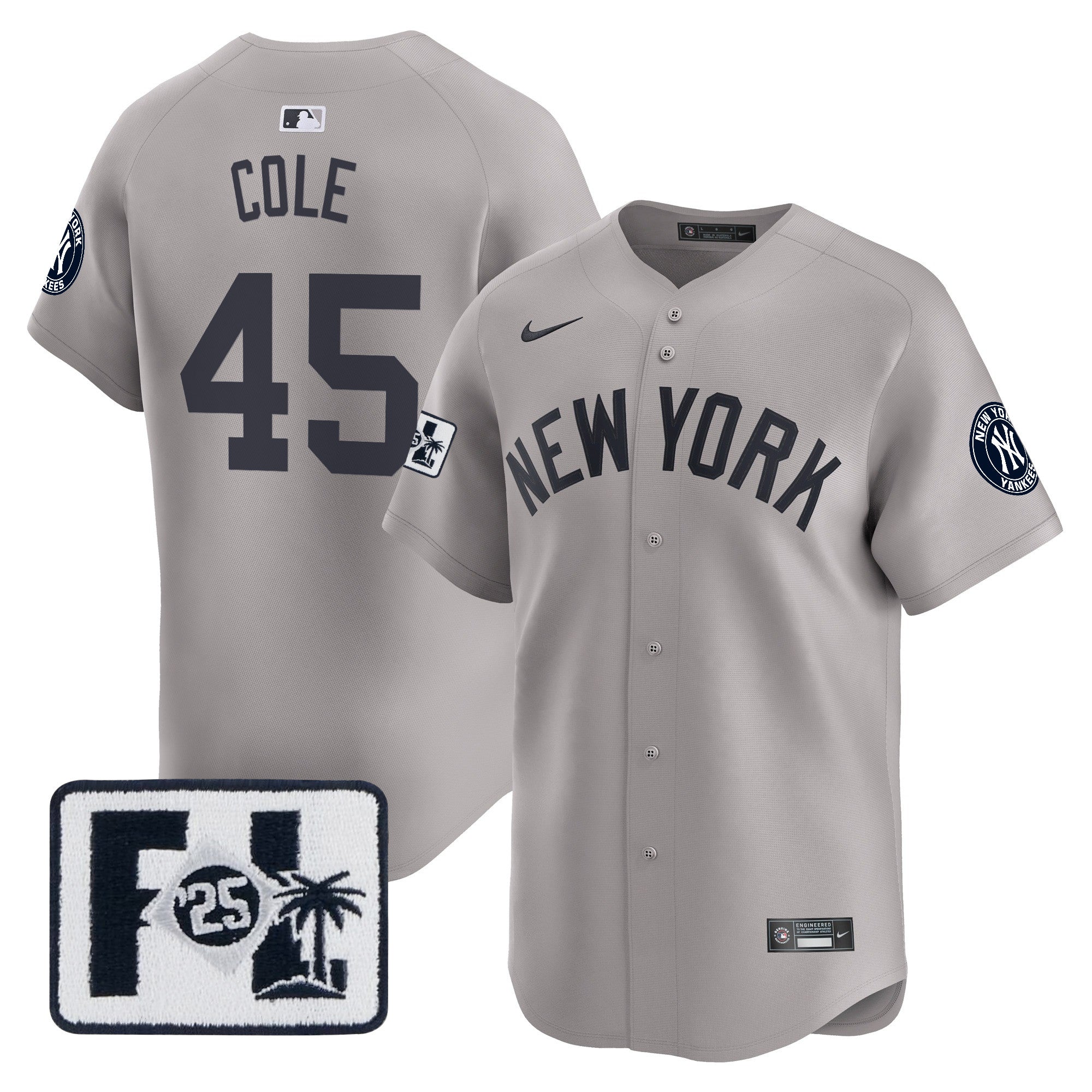 Men’s New York 2025 Spring Training Patch Vapor Premier Limited Jersey