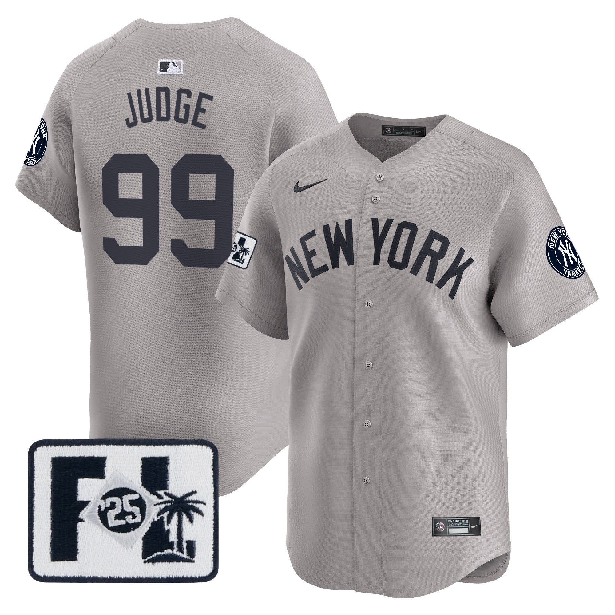 Men’s New York 2025 Spring Training Patch Vapor Premier Limited Jersey