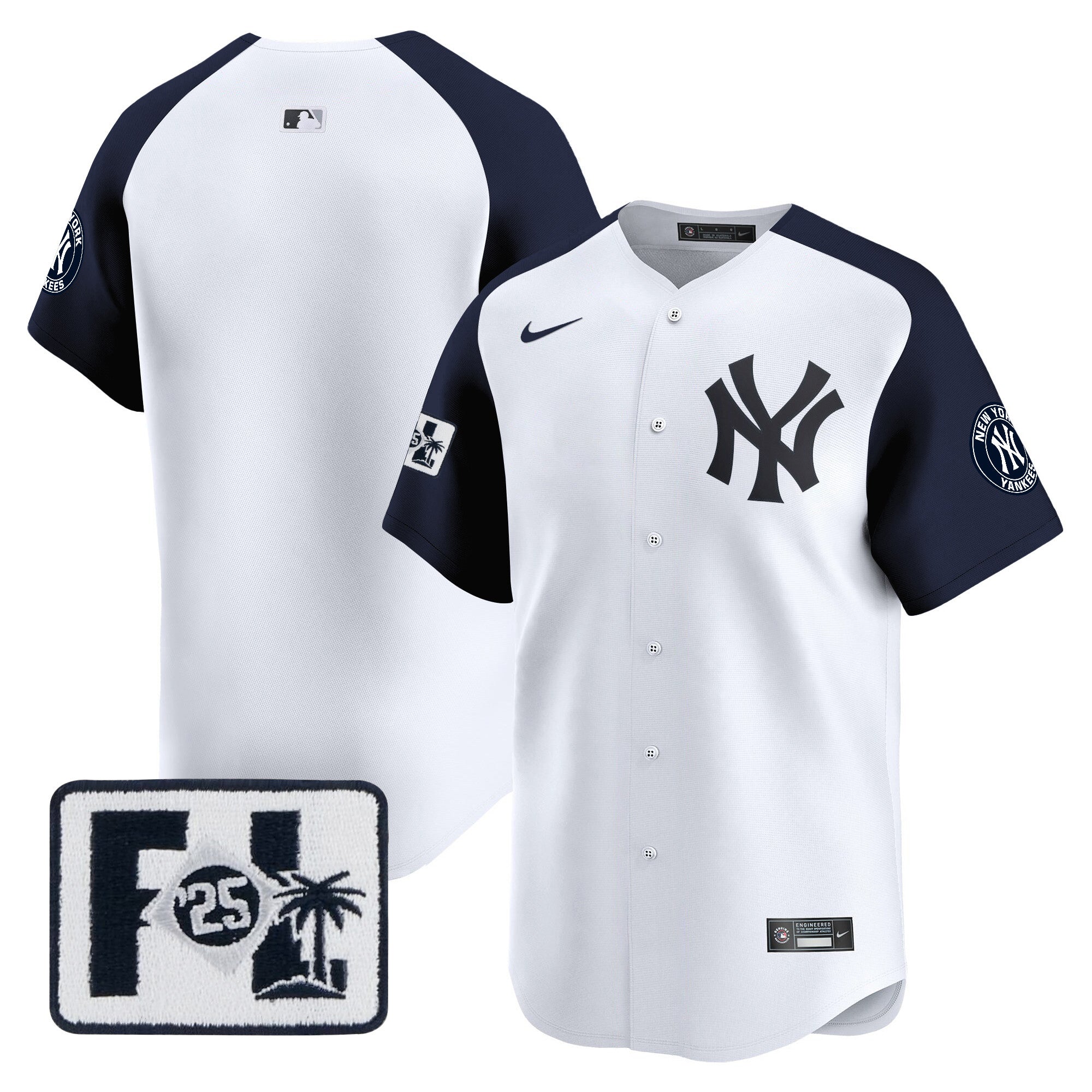 Men’s New York 2025 Spring Training Patch Vapor Premier Limited Jersey