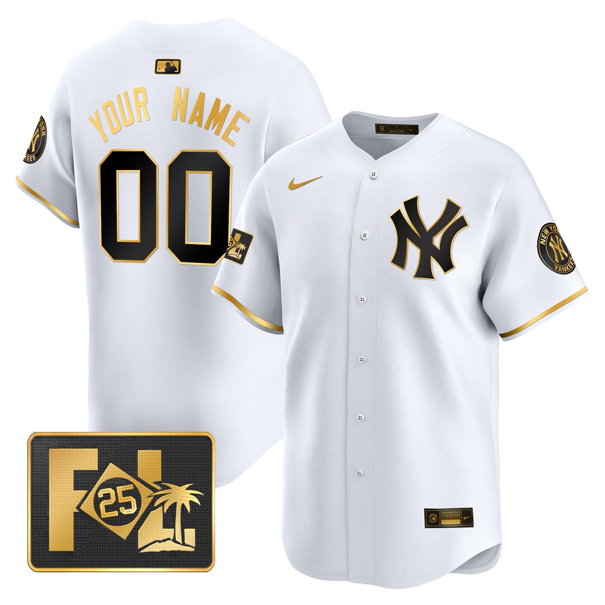 New York 2025 Spring Training Patch Vapor Premier Limited Custom Jersey