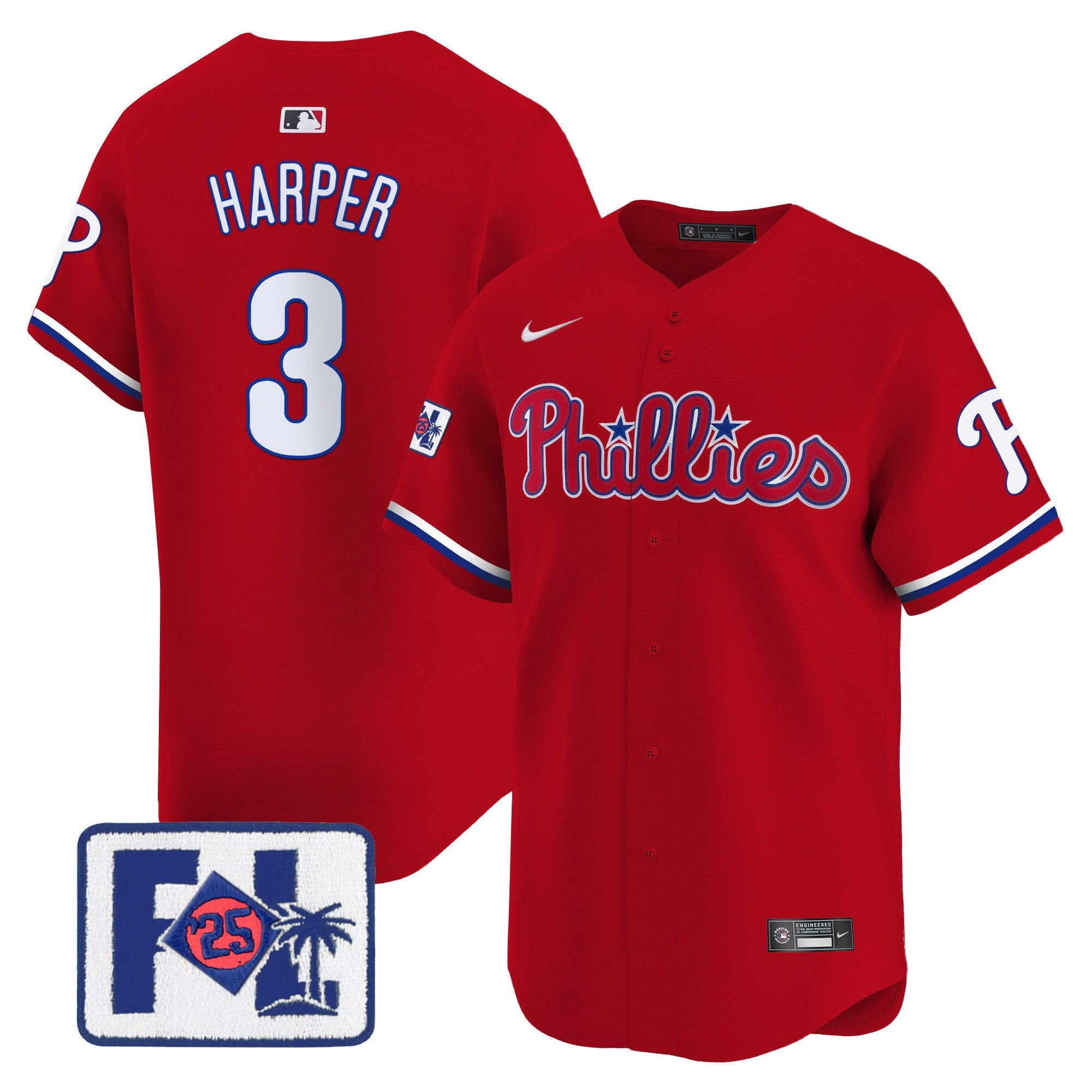 Men’s 2025 Spring Training Patch Vapor Premier Limited Jersey