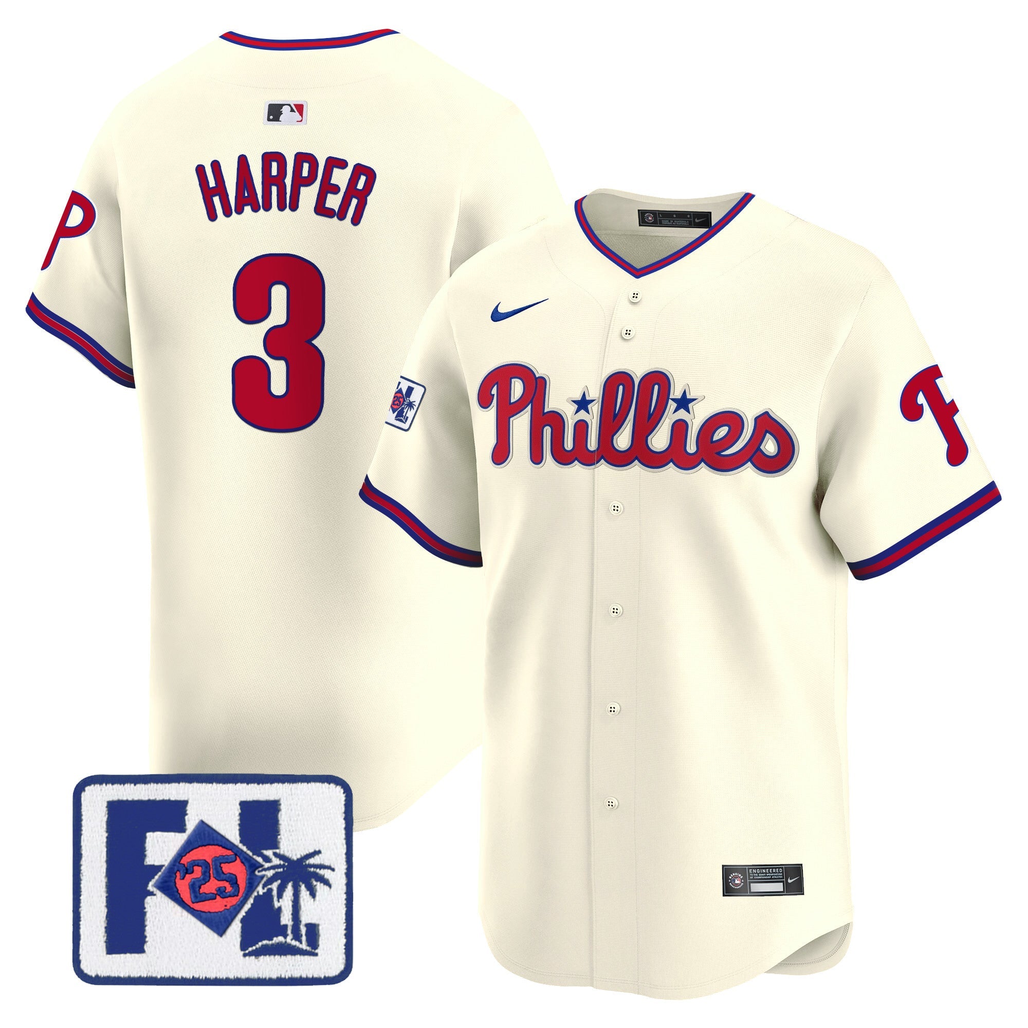 Men’s 2025 Spring Training Patch Vapor Premier Limited Jersey