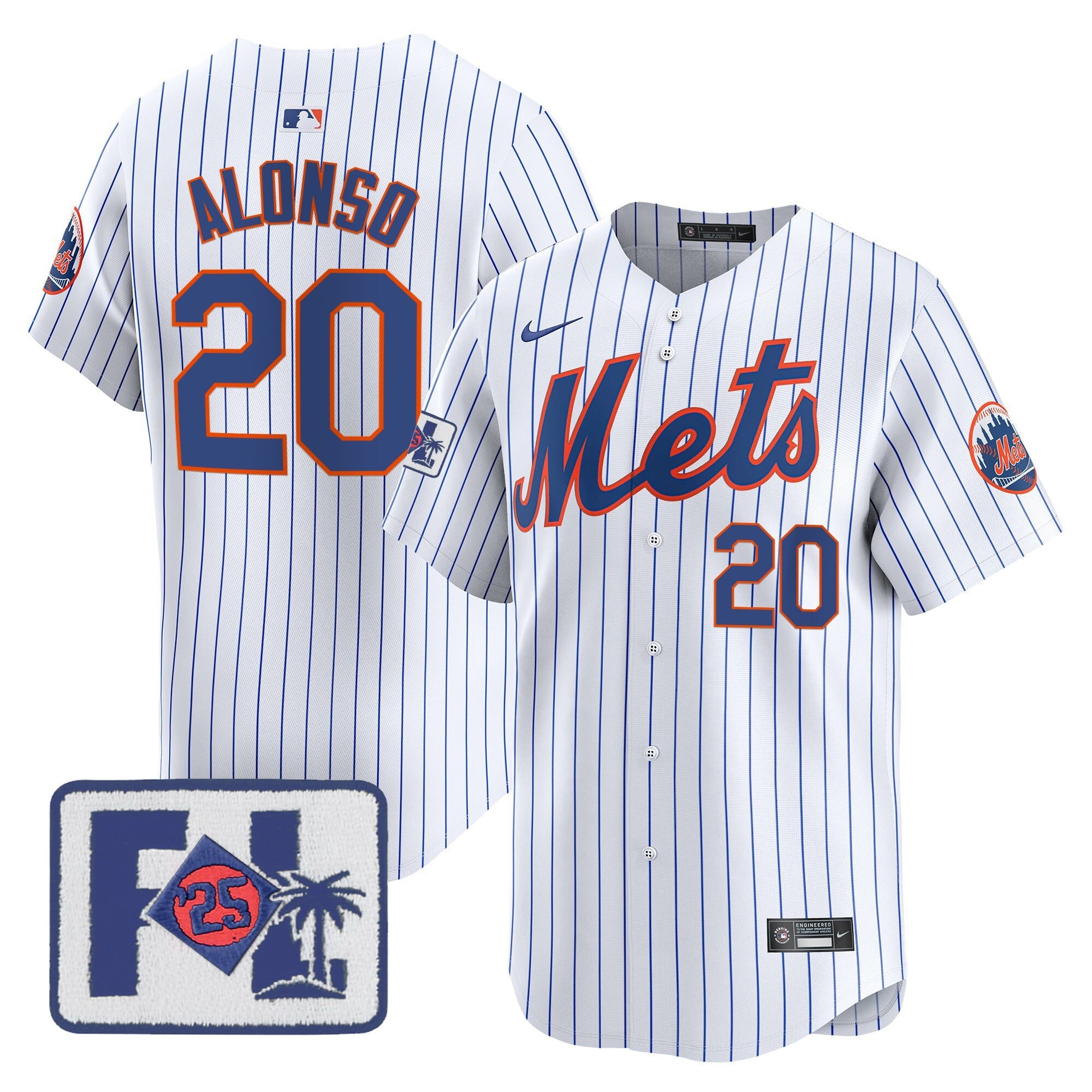 Men’s New York 2025 Spring Training Patch Vapor Premier Limited Jersey