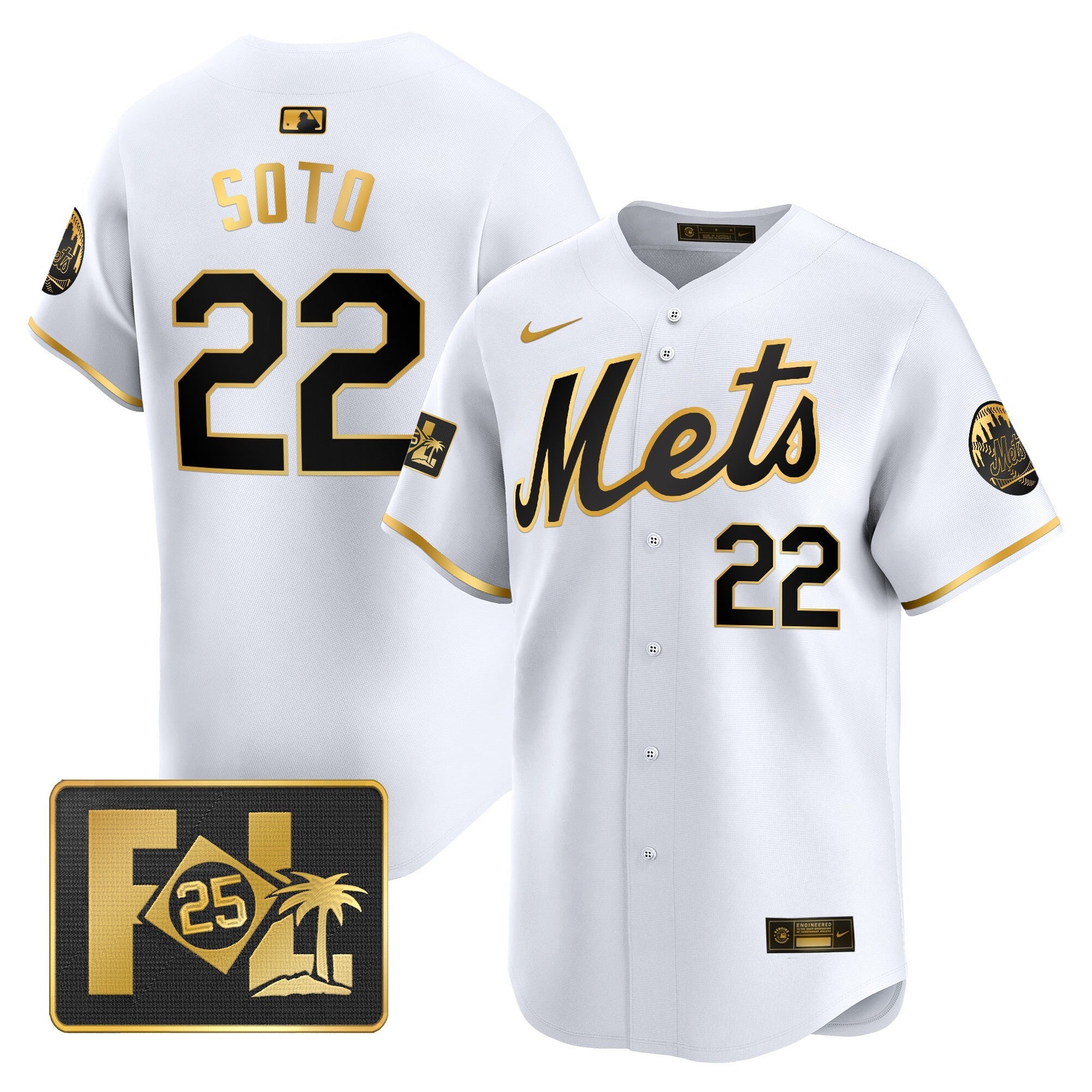 Men’s New York 2025 Spring Training Patch Vapor Premier Limited Jersey