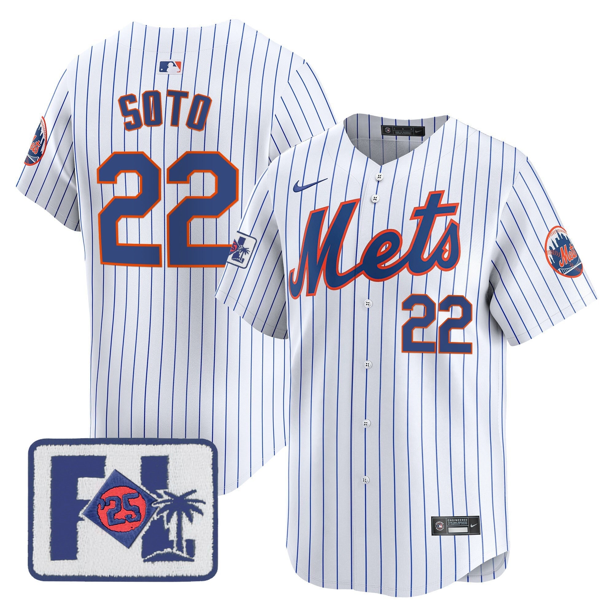 Men’s New York 2025 Spring Training Patch Vapor Premier Limited Jersey