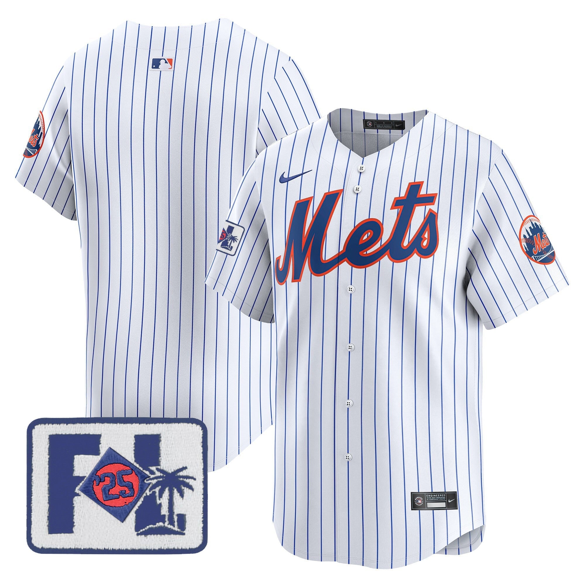 Men’s New York 2025 Spring Training Patch Vapor Premier Limited Jersey